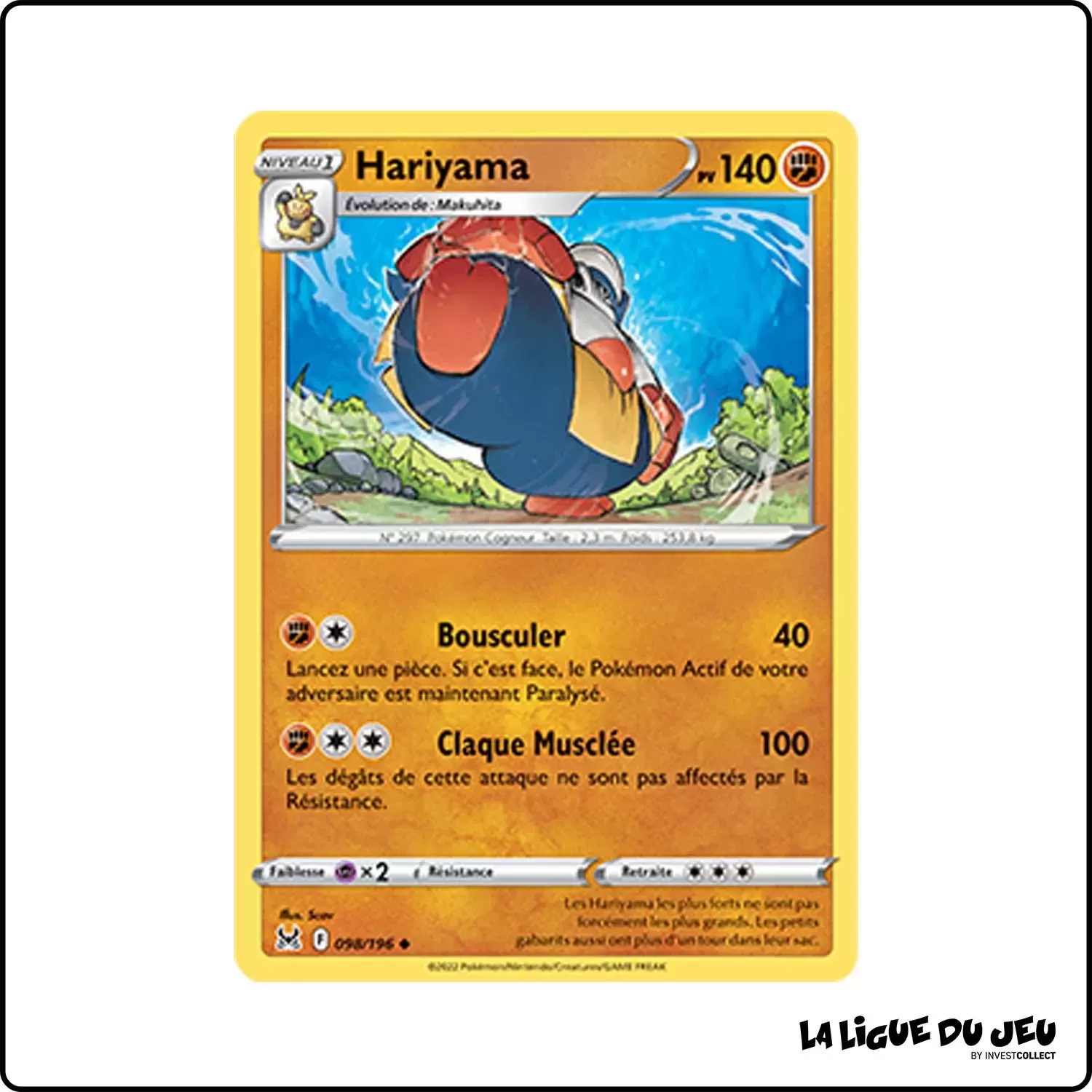 Peu commune - Pokemon - Origine Perdue - Hariyama 98/196