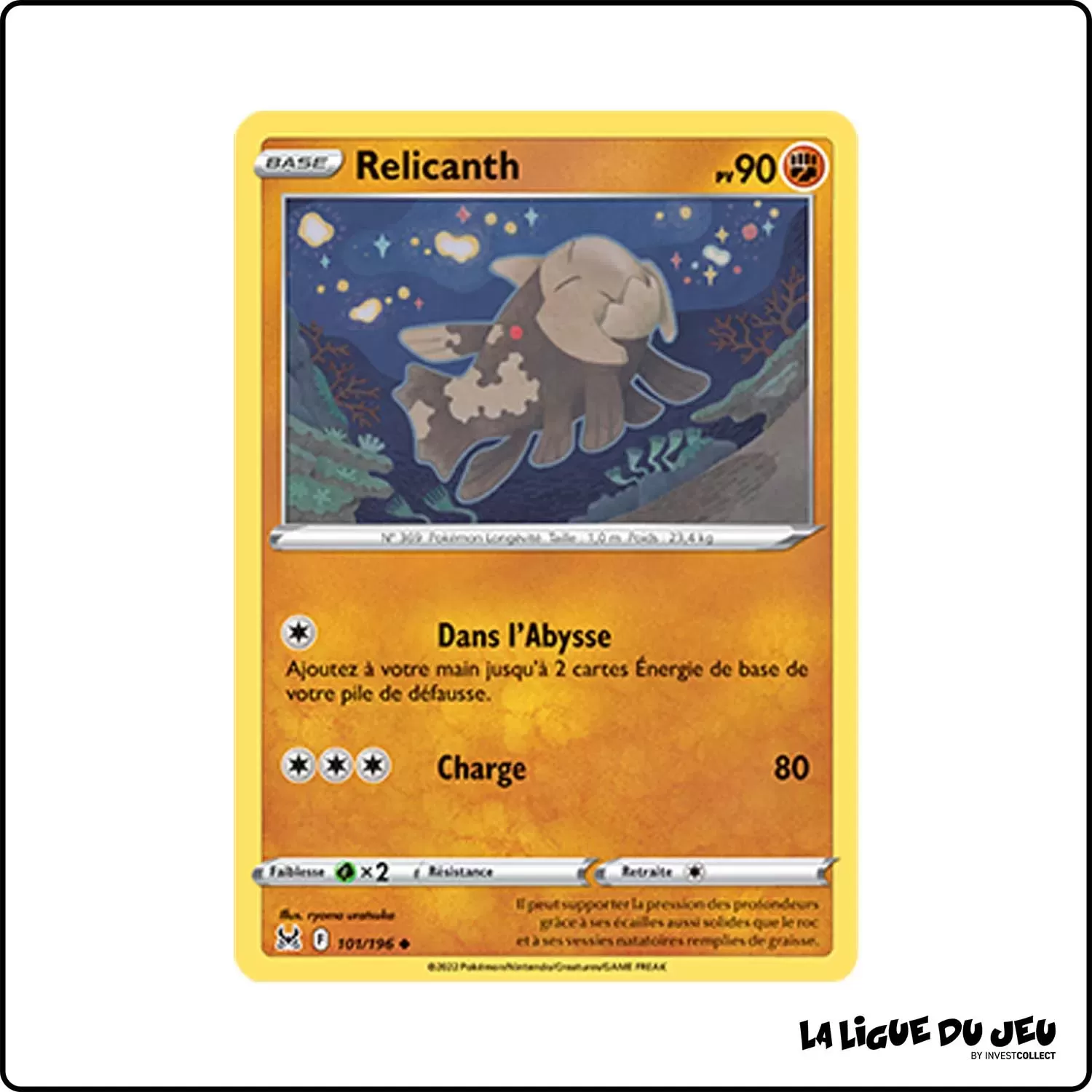 Peu commune - Pokemon - Origine Perdue - Relicanth 101/196