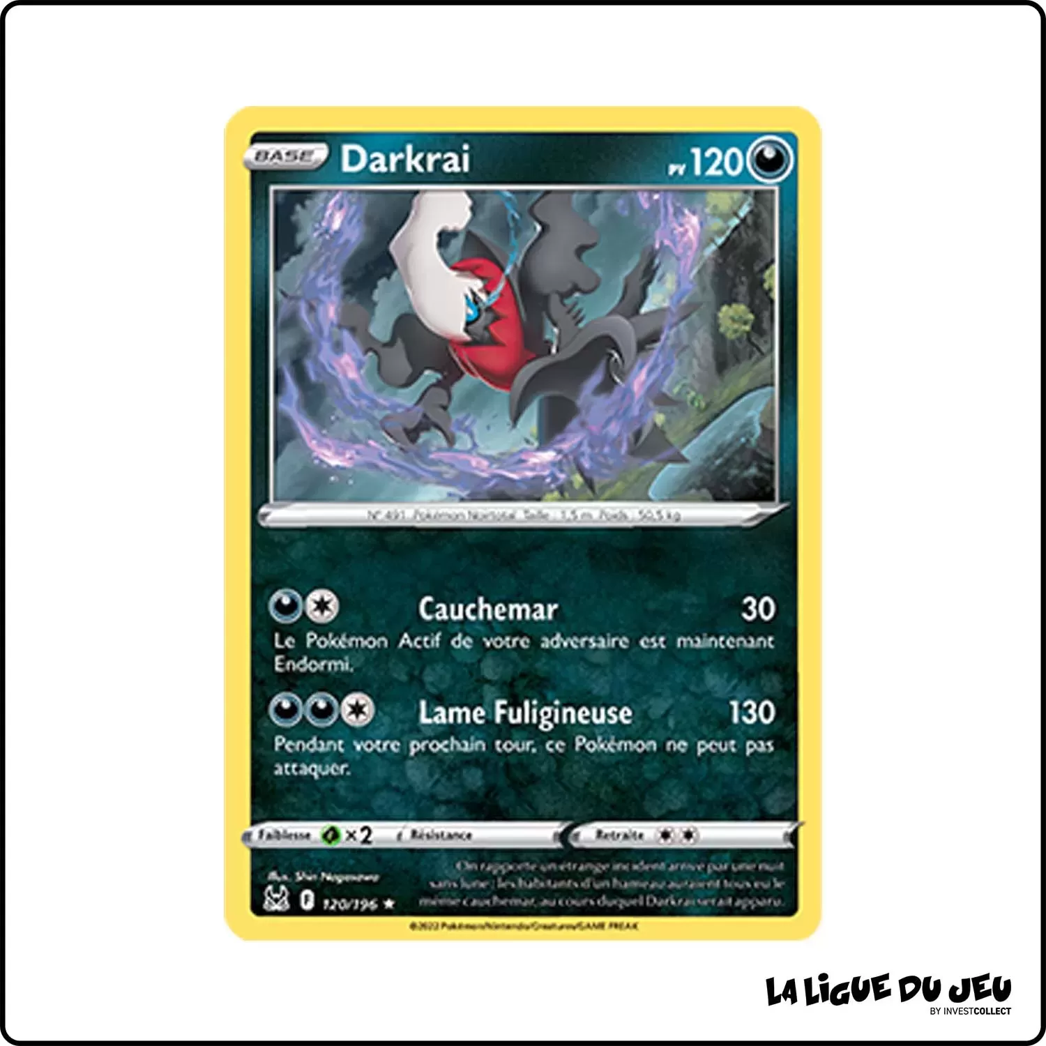 Holo - Pokemon - Origine Perdue - Darkrai 120/196