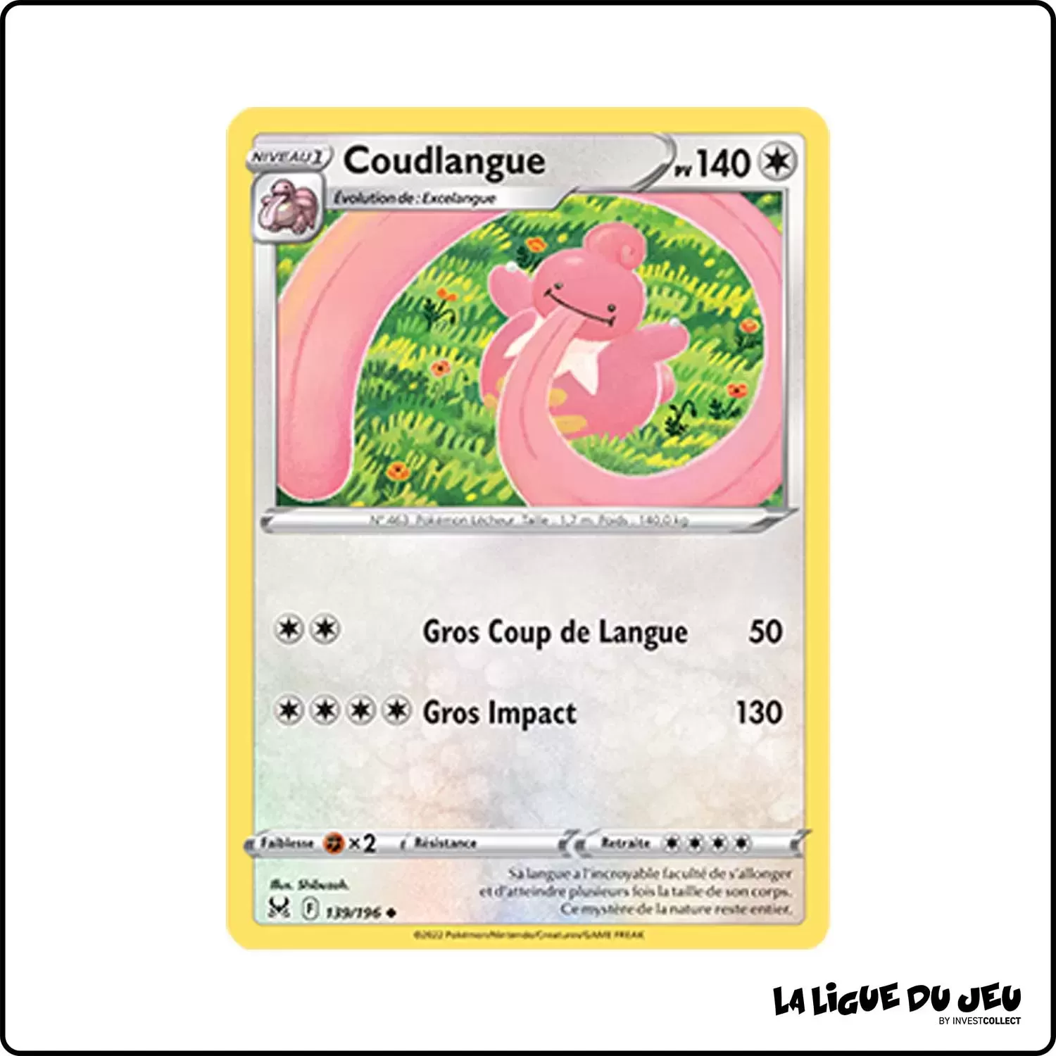 Peu commune - Pokemon - Origine Perdue - Coudlangue 139/196