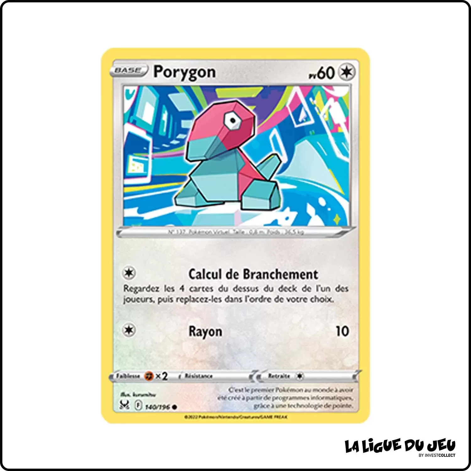 Commune - Pokemon - Origine Perdue - Porygon 140/196