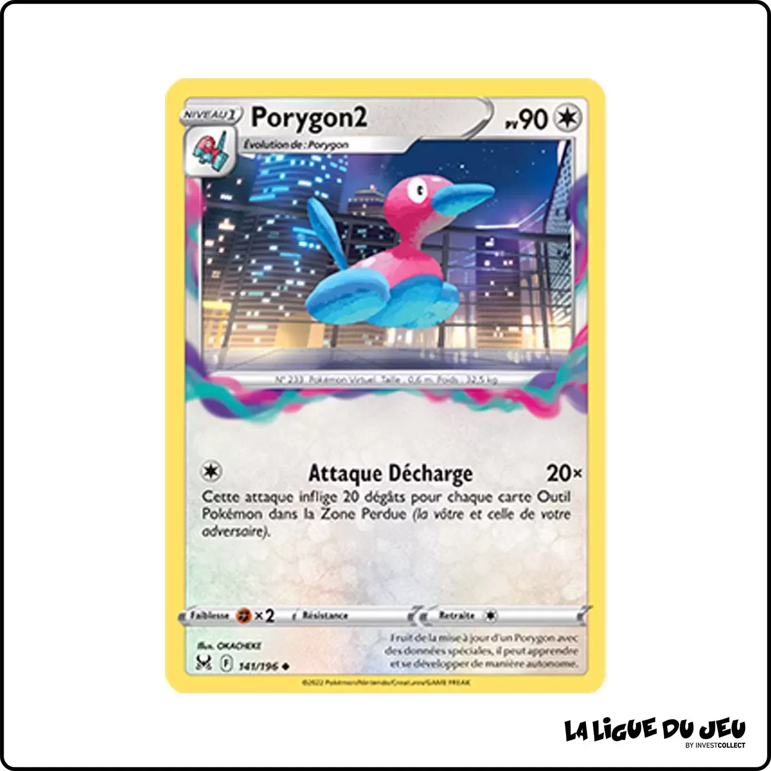 Peu commune - Pokemon - Origine Perdue - Porygon2 141/196