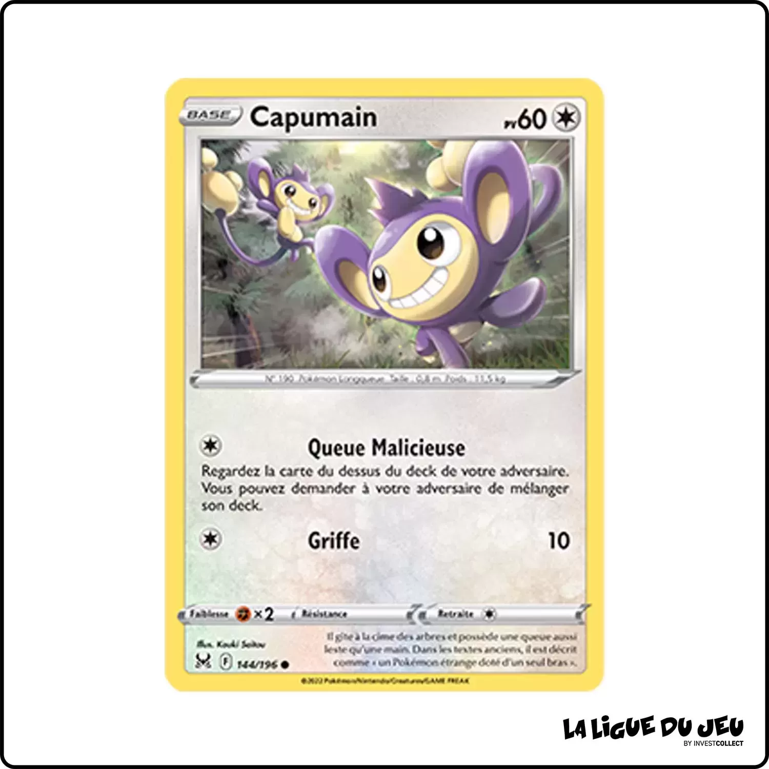 Commune - Pokemon - Origine Perdue - Capumain 144/196