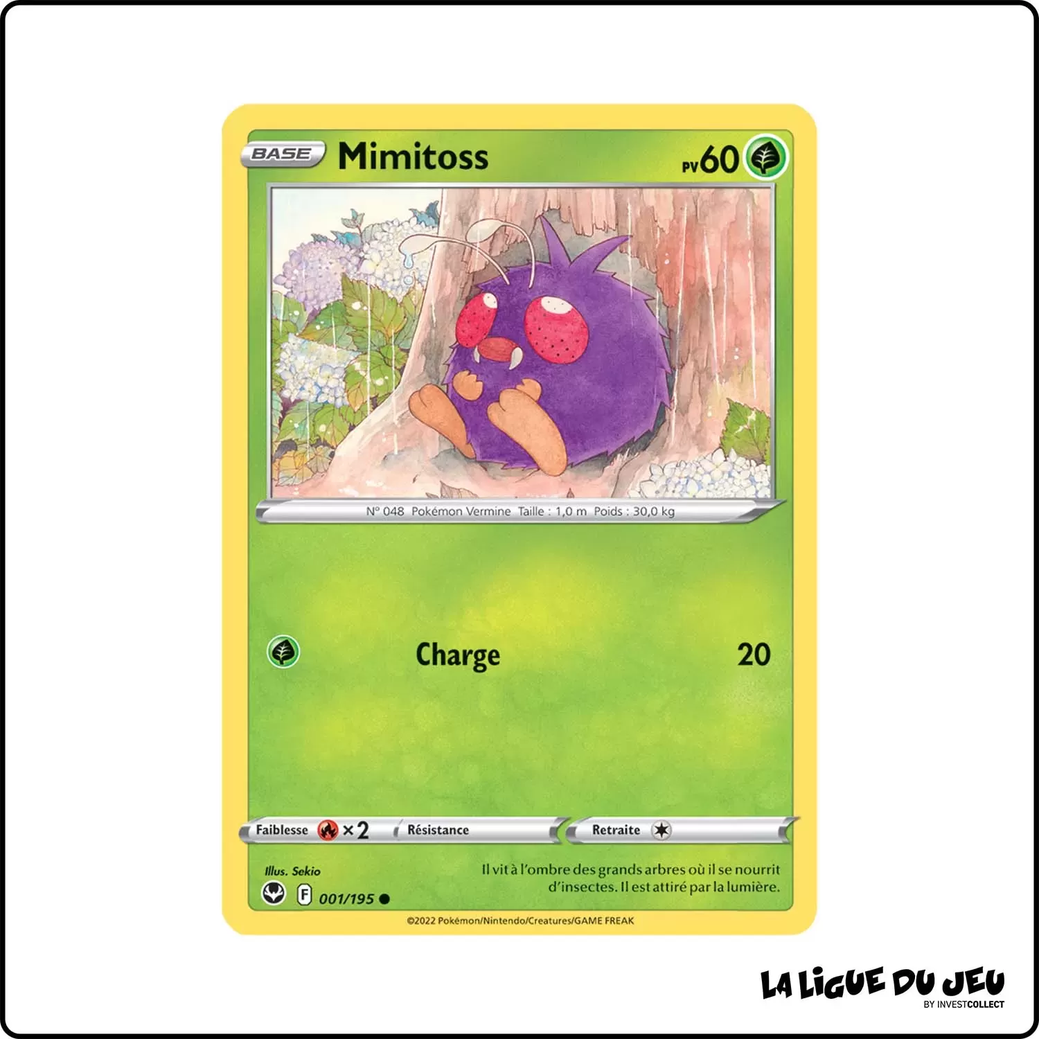 Commune - Pokemon - Tempête Argentée - Mimitoss 1/195