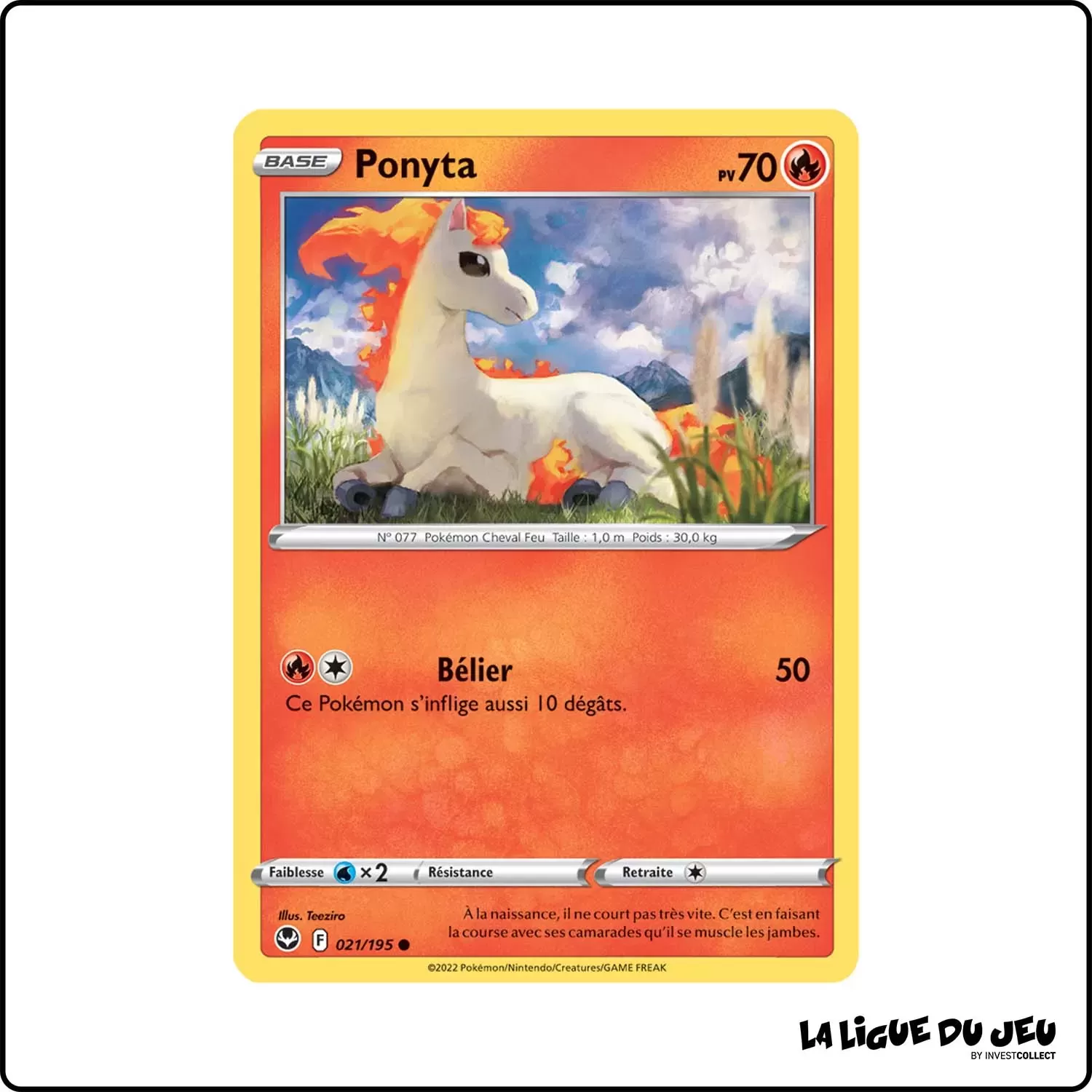 Commune - Pokemon - Tempête Argentée - Ponyta 21/195