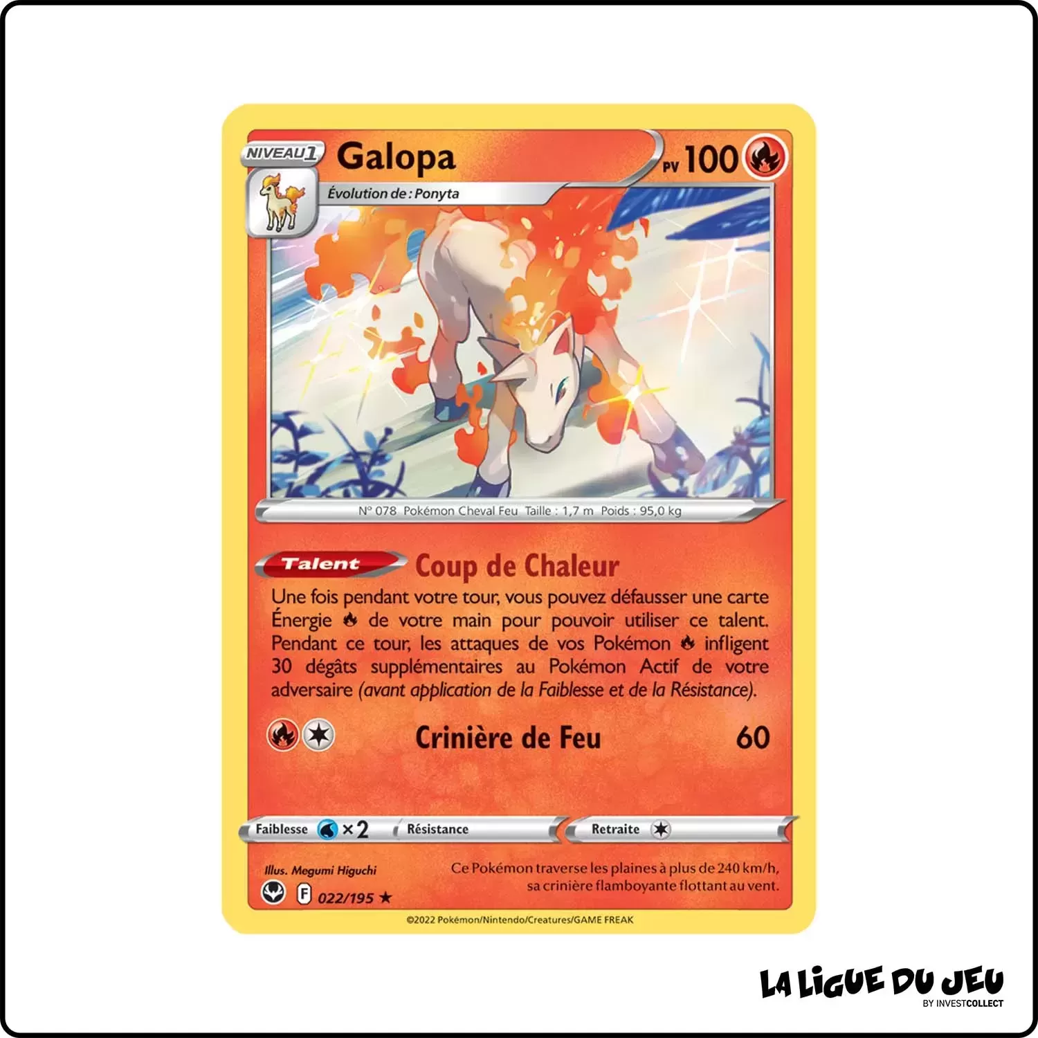 Holo - Pokemon - Tempête Argentée - Galopa 22/195