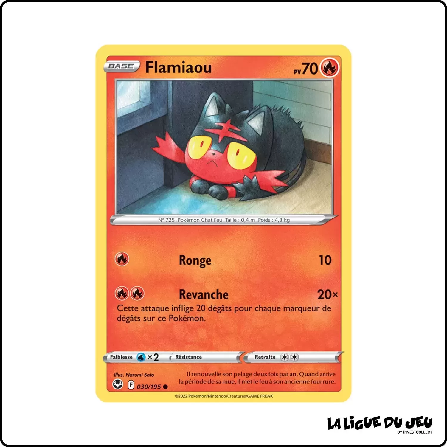 Commune - Pokemon - Tempête Argentée - Flamiaou 30/195