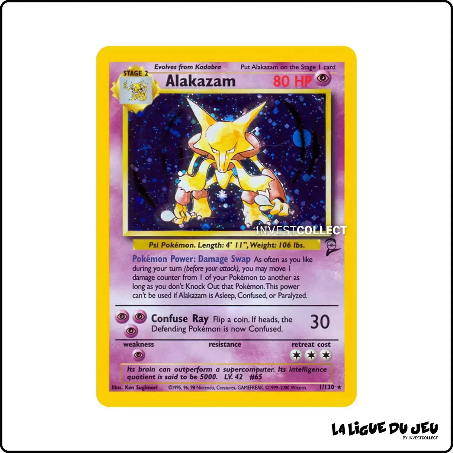 Holo - Pokemon - Base Set 2 - Alakazam 1/130 Wizards - 1