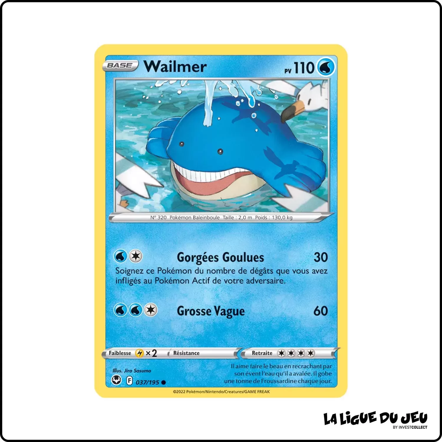 Commune - Pokemon - Tempête Argentée - Wailmer 37/195