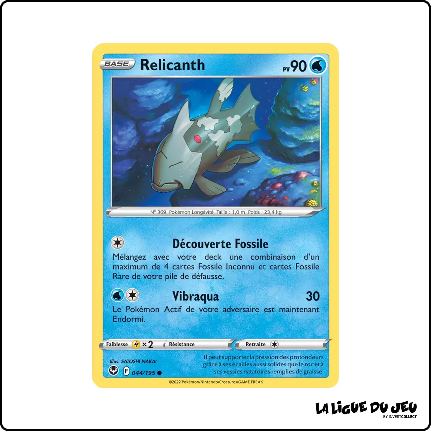 Commune - Pokemon - Tempête Argentée - Relicanth 44/195