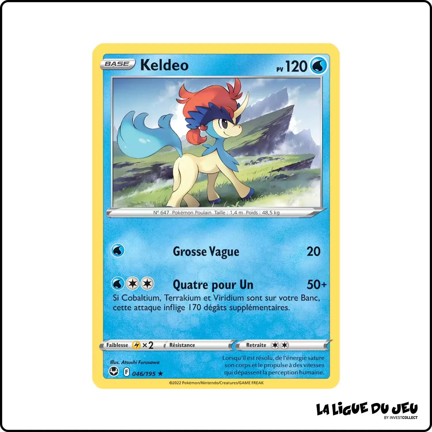 Rare - Pokemon - Tempête Argentée - Keldeo 46/195