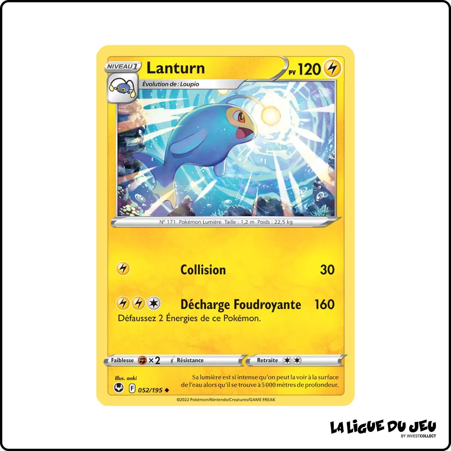 Peu commune - Pokemon - Tempête Argentée - Lanturn 52/195