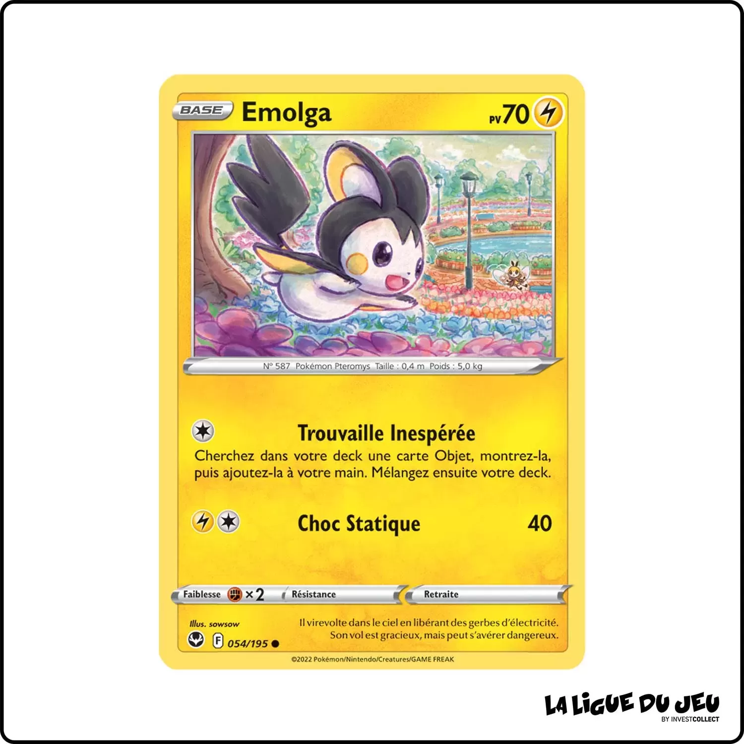 Commune - Pokemon - Tempête Argentée - Emolga 54/195