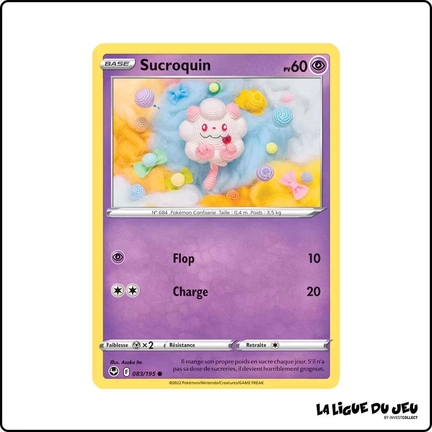 Commune - Pokemon - Tempête Argentée - Sucroquin 83/195