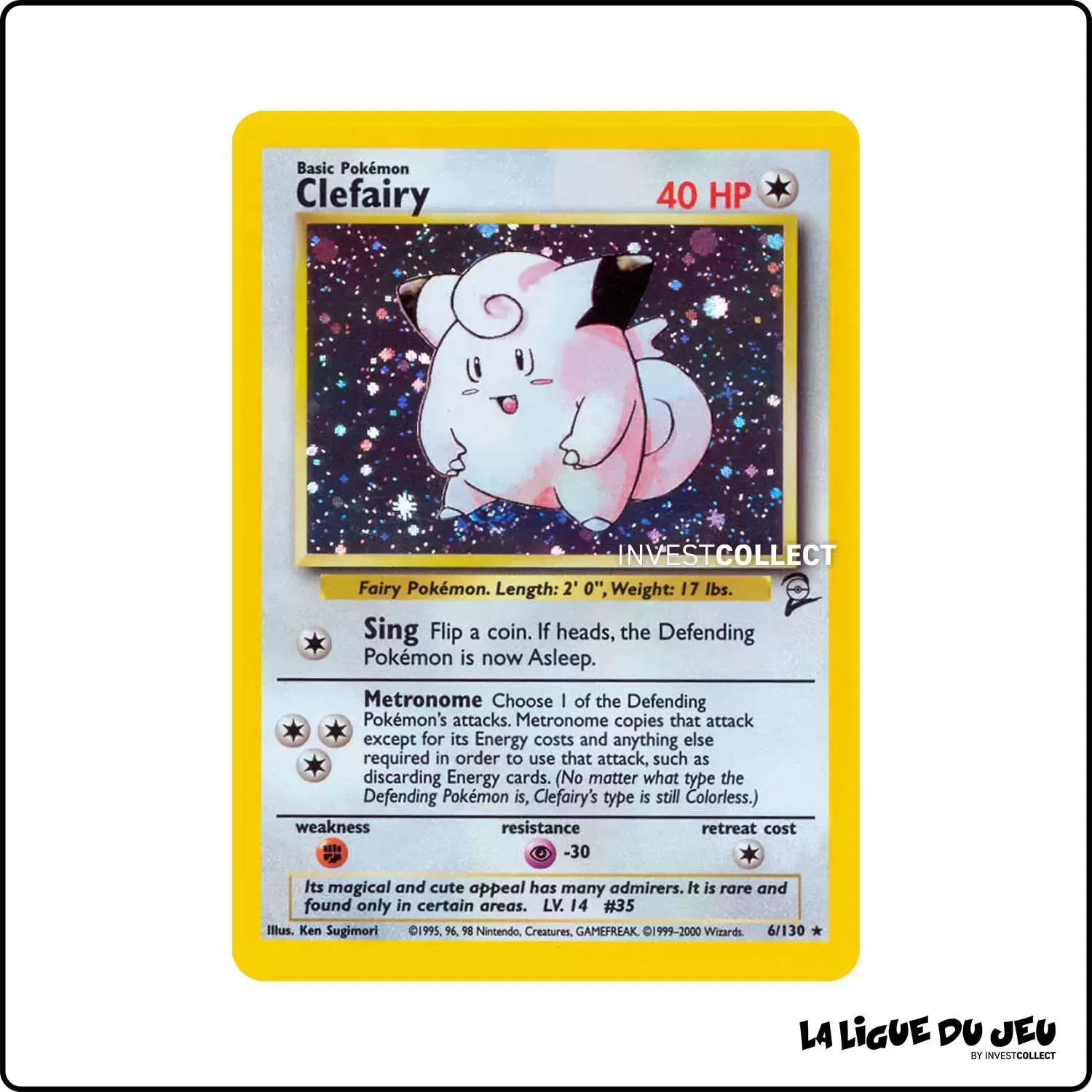 Holo - Pokemon - Base Set 2 - Clefairy 6/130 Wizards - 1