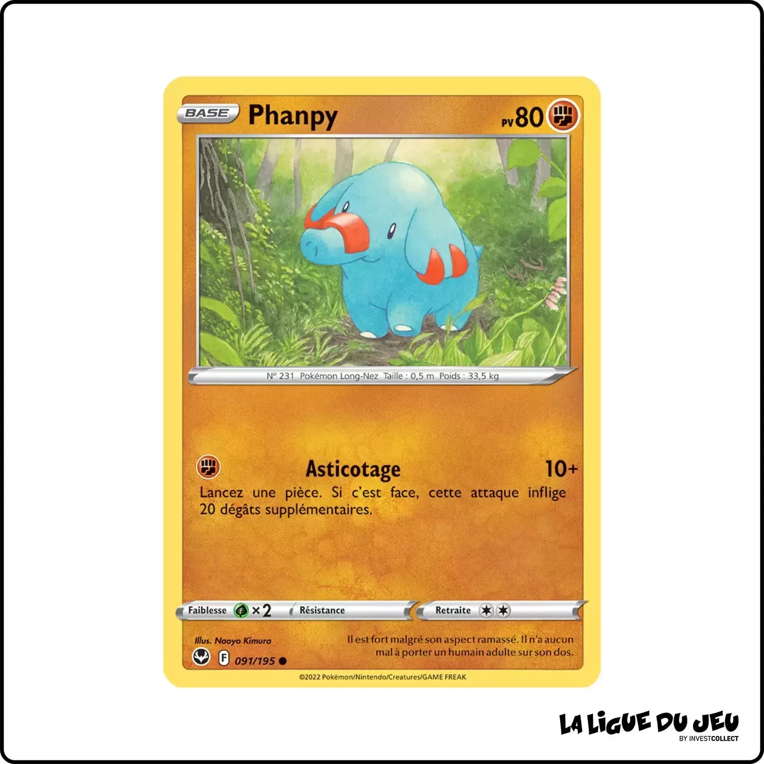 Commune - Pokemon - Tempête Argentée - Phanpy 91/195