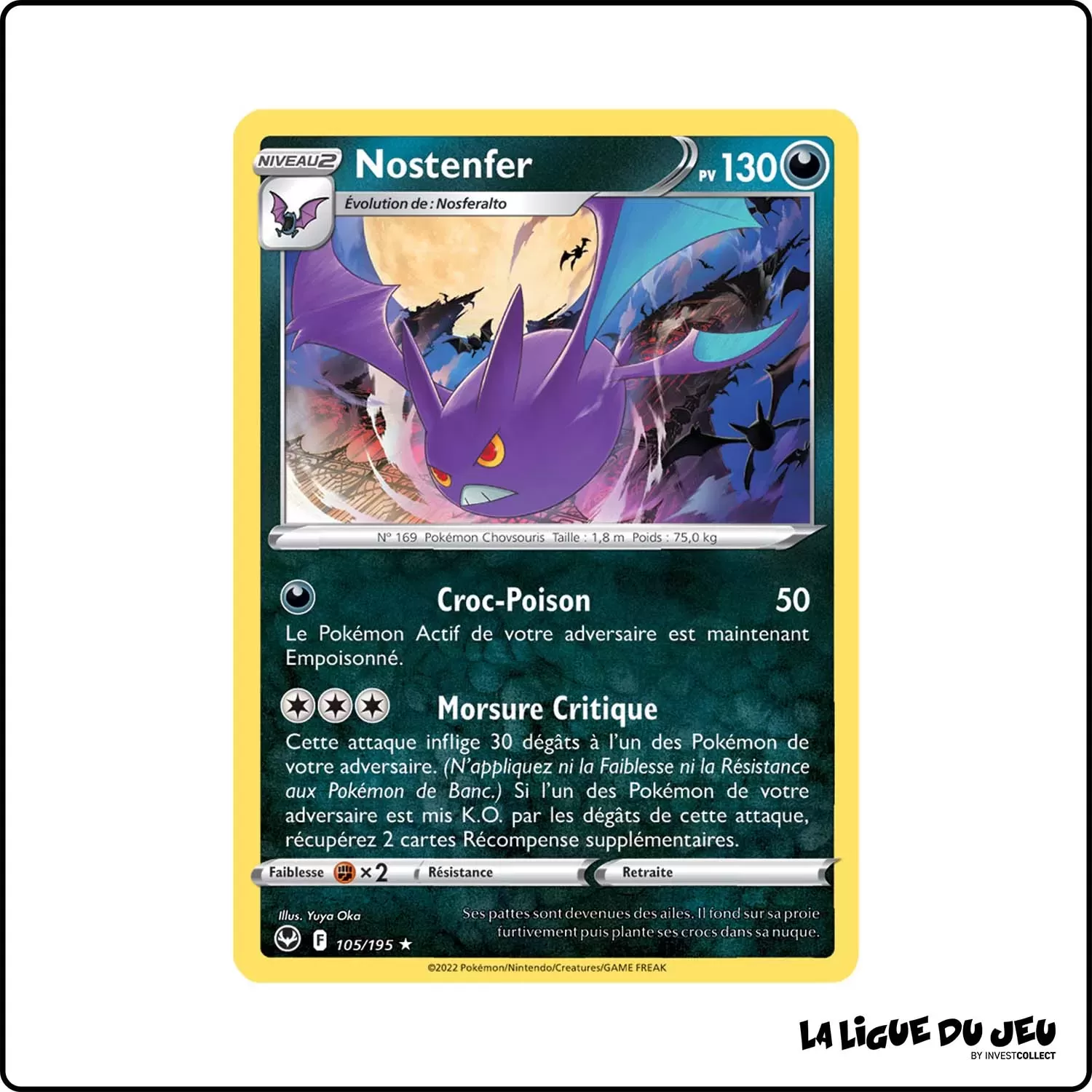 Holo - Pokemon - Tempête Argentée - Nostenfer 105/195