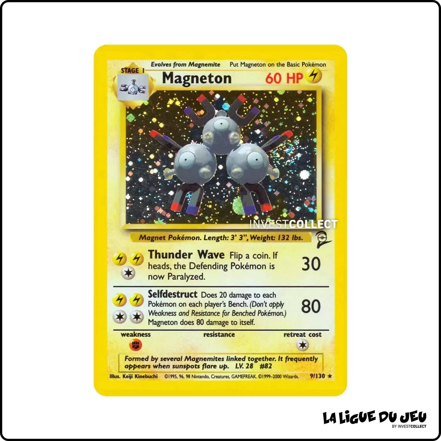 Holo - Pokemon - Base Set 2 - Magneton 9/130 Wizards - 1