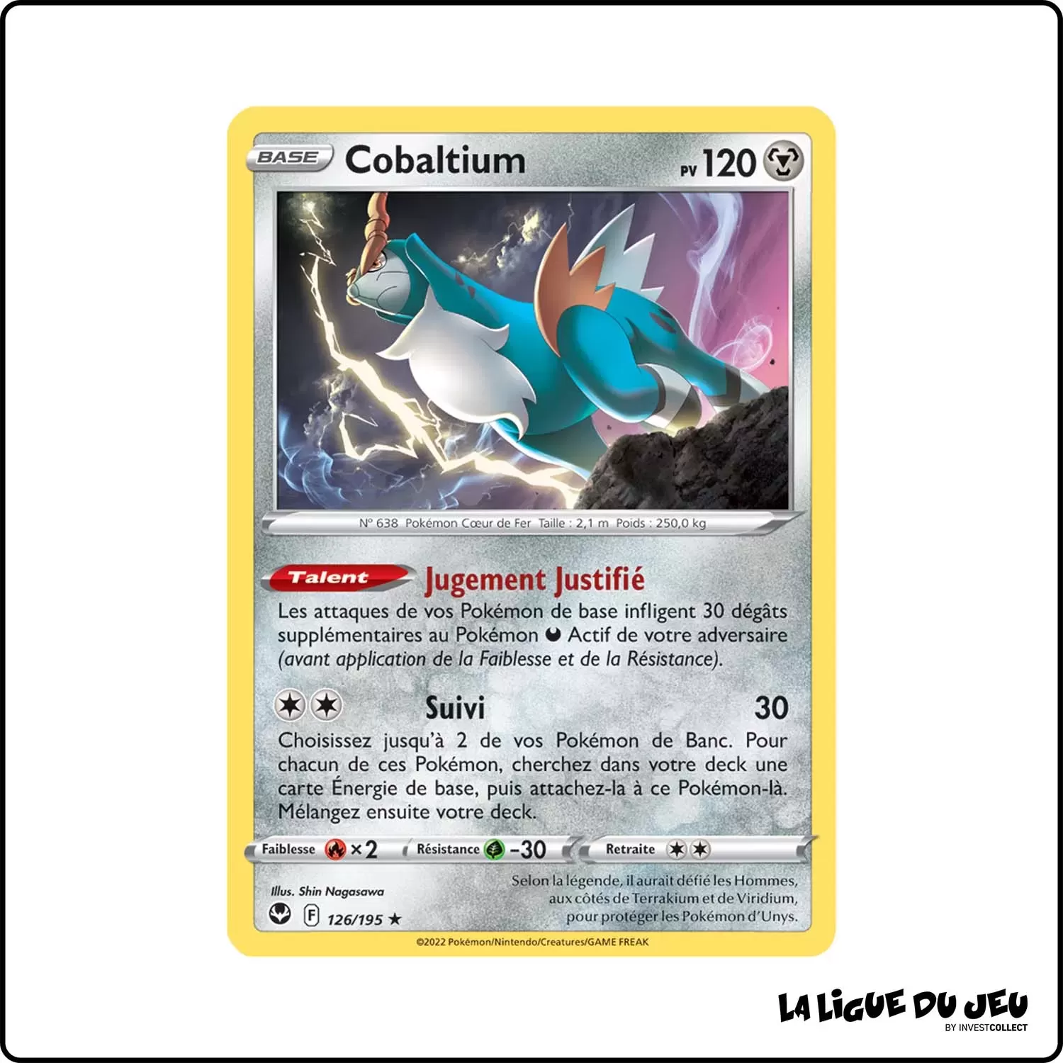 Rare - Pokemon - Tempête Argentée - Cobaltium 126/195