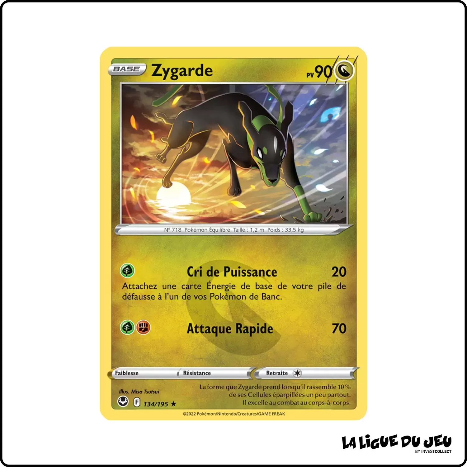 Rare - Pokemon - Tempête Argentée - Zygarde 134/195