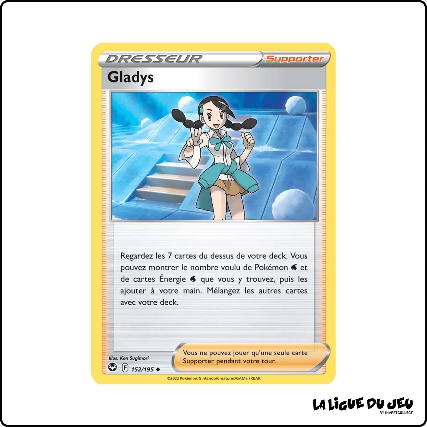 Peu commune - Pokemon - Tempête Argentée - Gladys 152/195