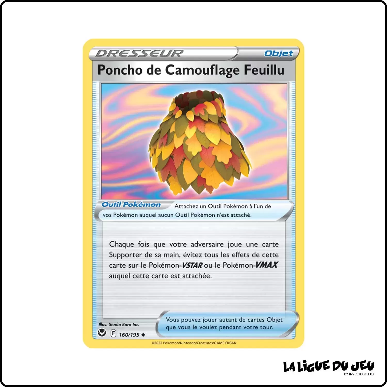 Peu commune - Pokemon - Tempête Argentée - Poncho de Camouflage Feuillu 160/195