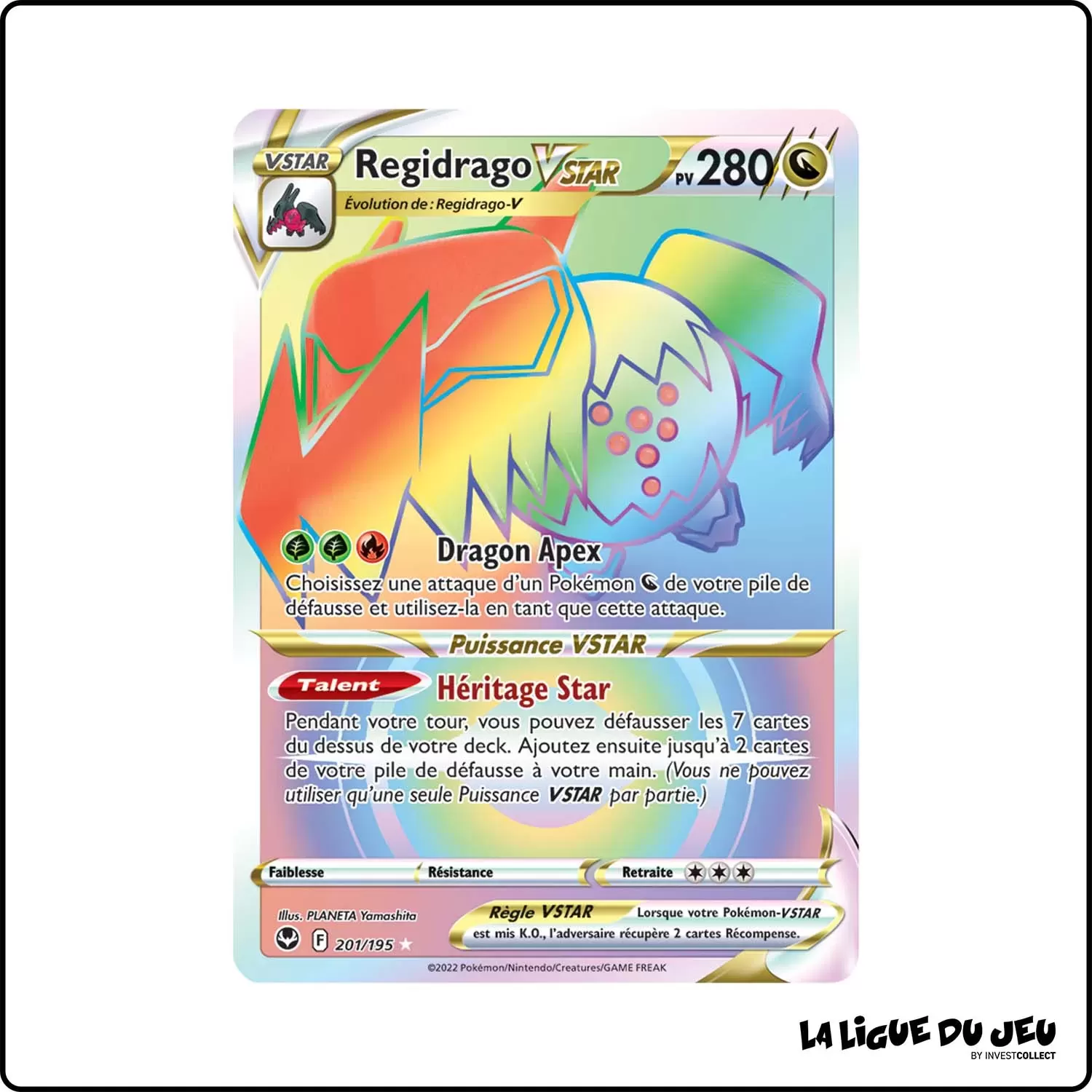 Secrete - Pokemon - Tempête Argentée - Regidrago-VSTAR 201/195