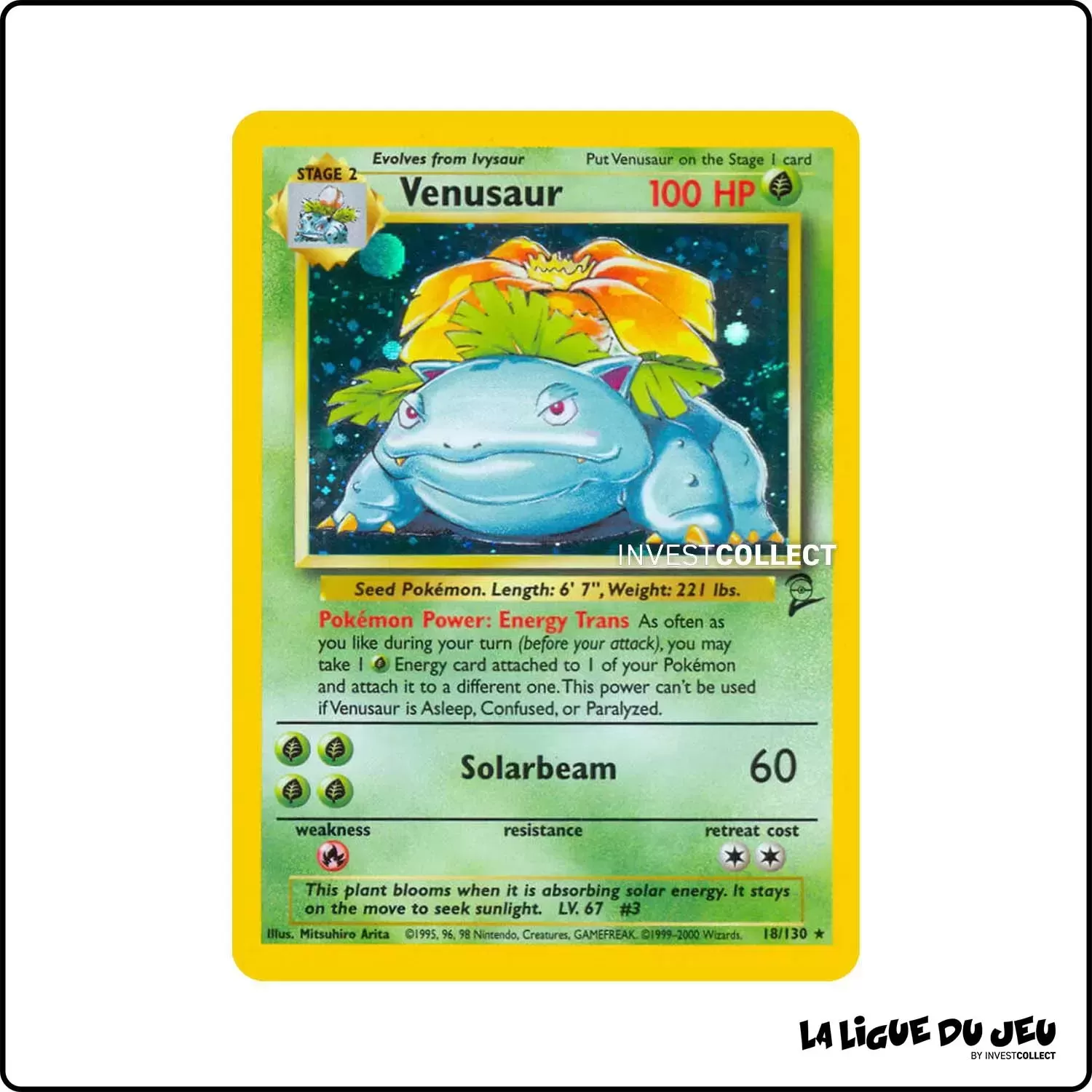 Holo - Pokemon - Base Set 2 - Venusaur 18/130 Wizards - 1