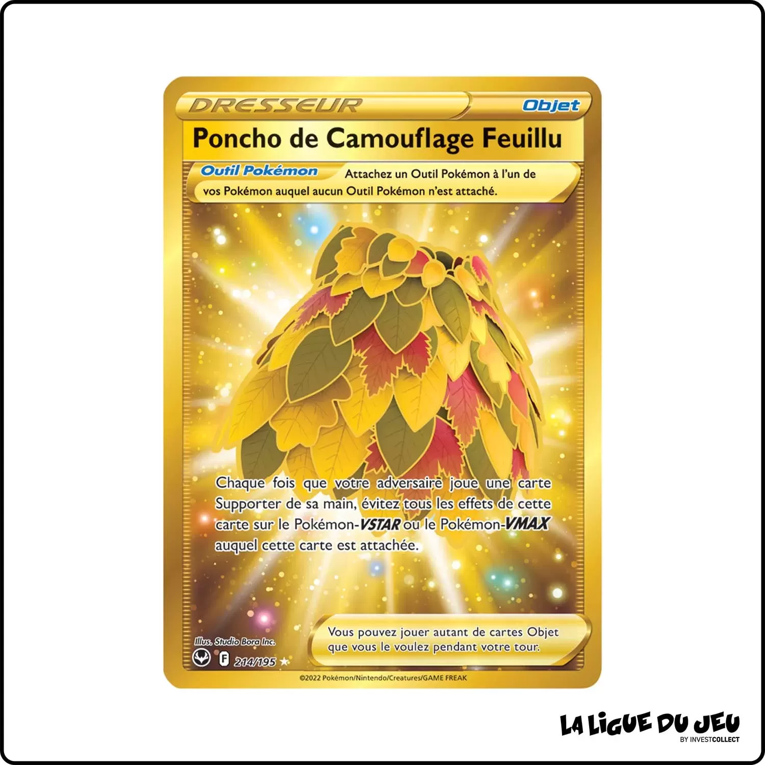 Secrete - Pokemon - Tempête Argentée - Poncho de Camouflage Feuillu 214/195