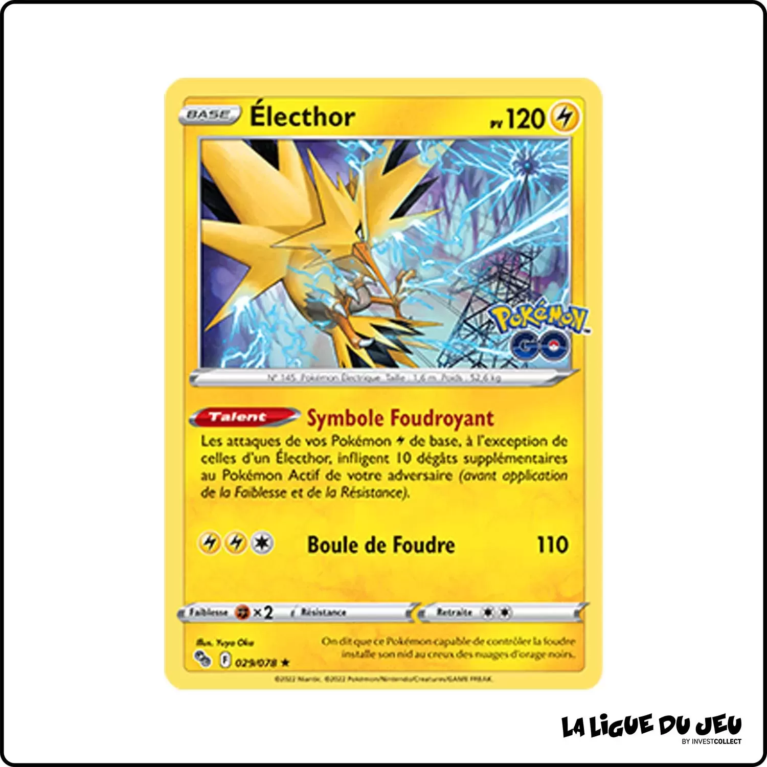 Holo - Pokemon - Pokemon GO - Électhor 29/78