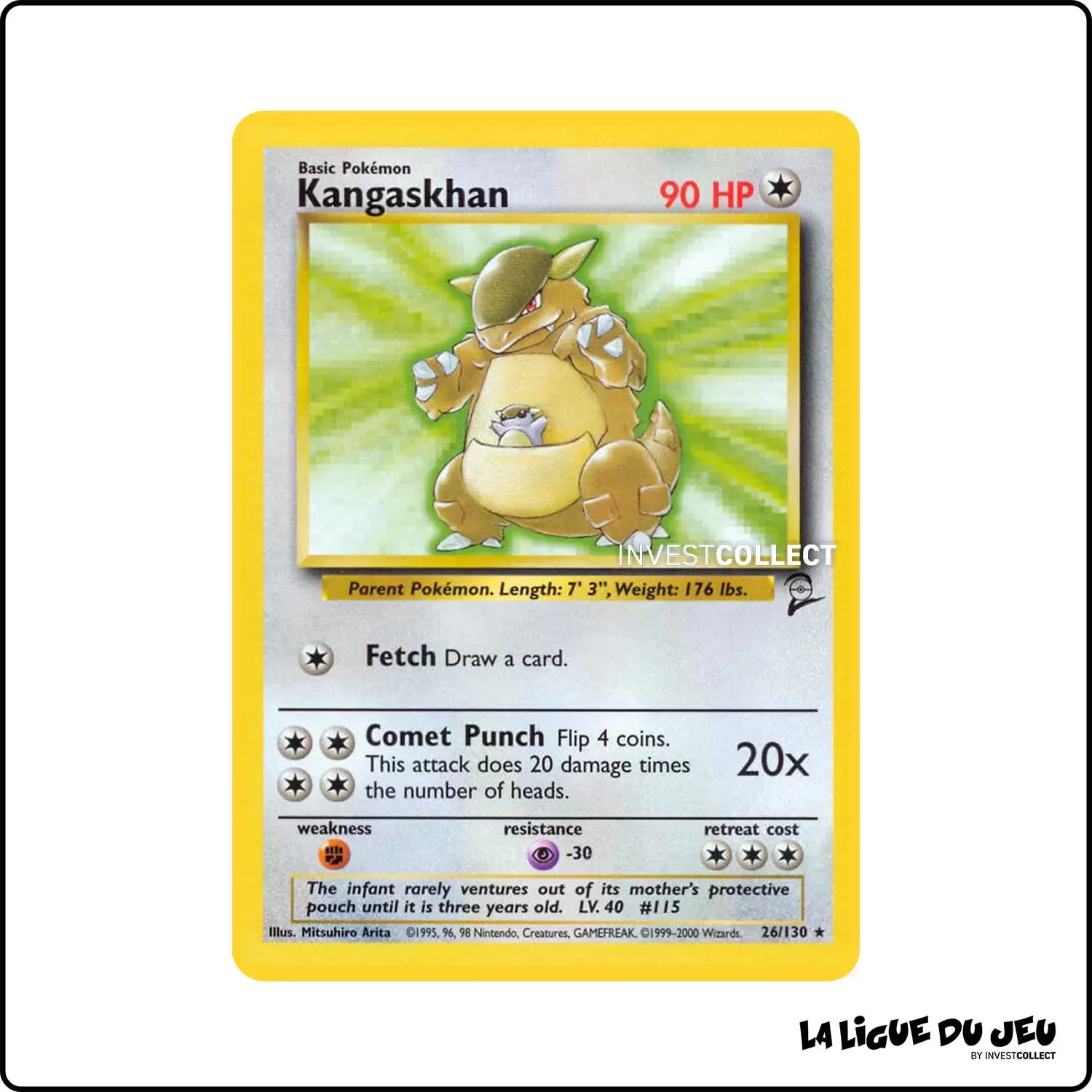 Rare - Pokemon - Base Set 2 - Kangaskhan 26/130 Wizards - 1