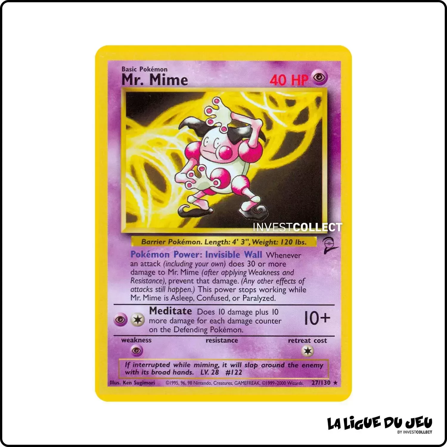 Rare - Pokemon - Base Set 2 - Mr. Mime 27/130 Wizards - 1