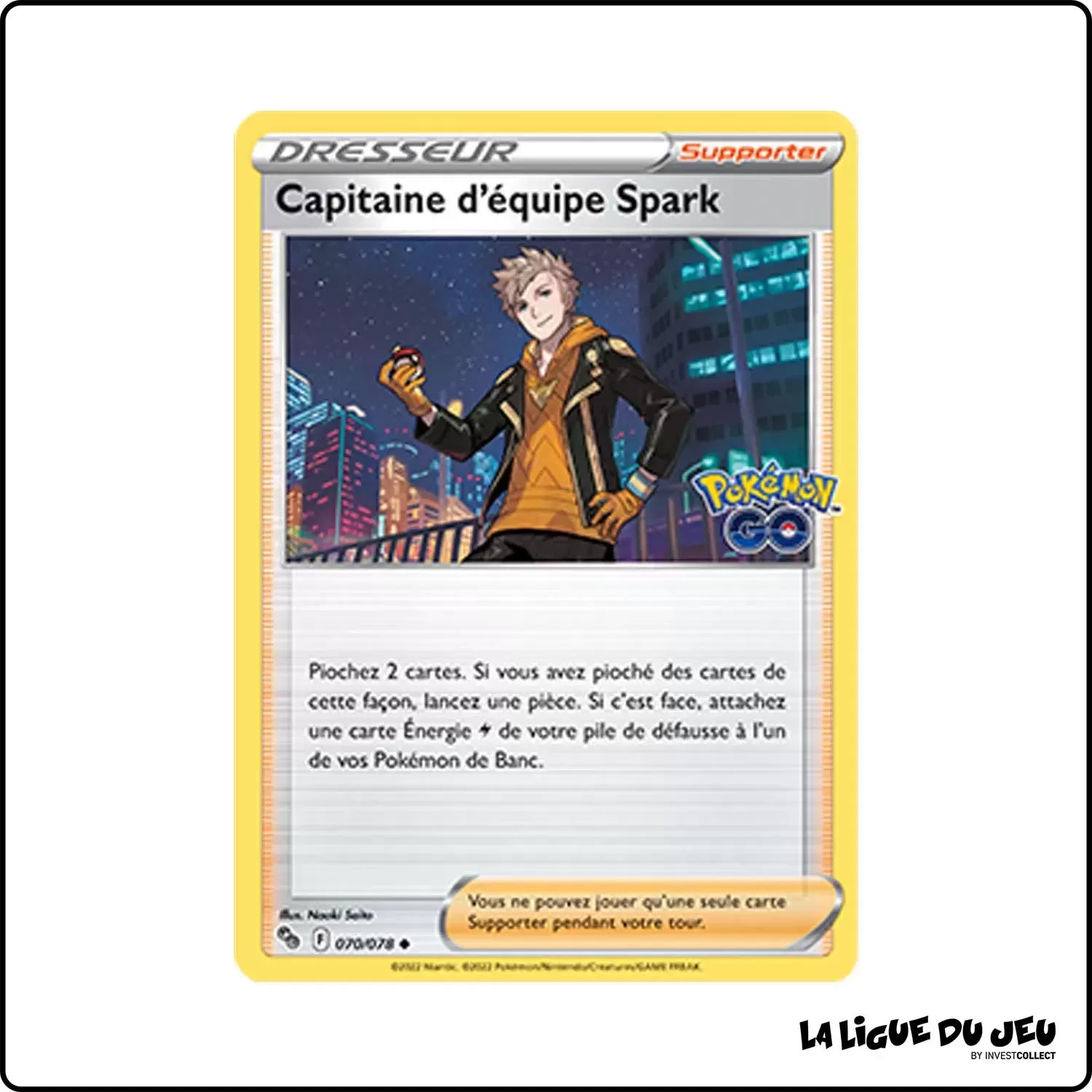 Peu commune - Pokemon - Pokemon GO - Capitaine d'équipe Spark 70/78