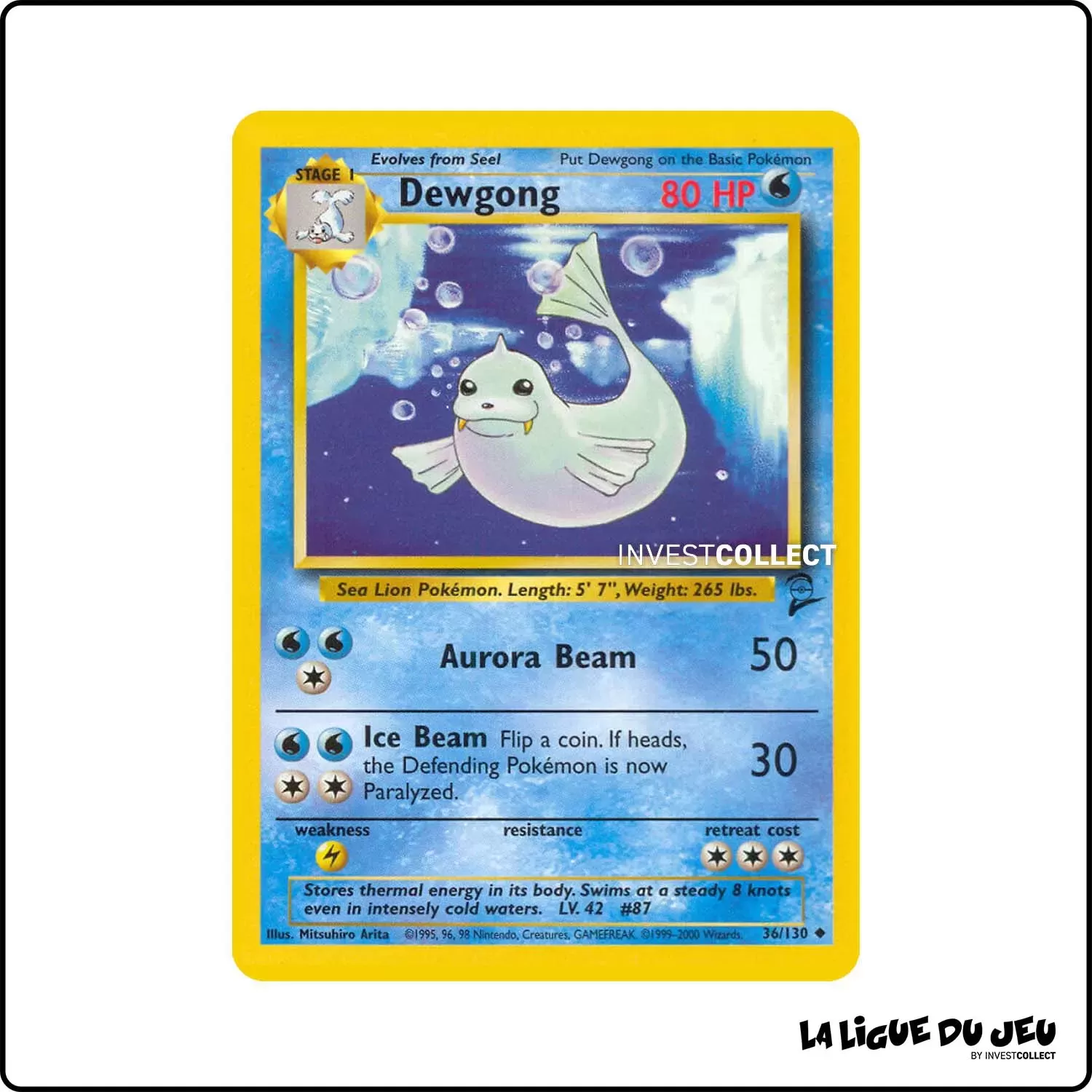 Peu commune - Pokemon - Base Set 2 - Dewgong 36/130 Wizards - 1