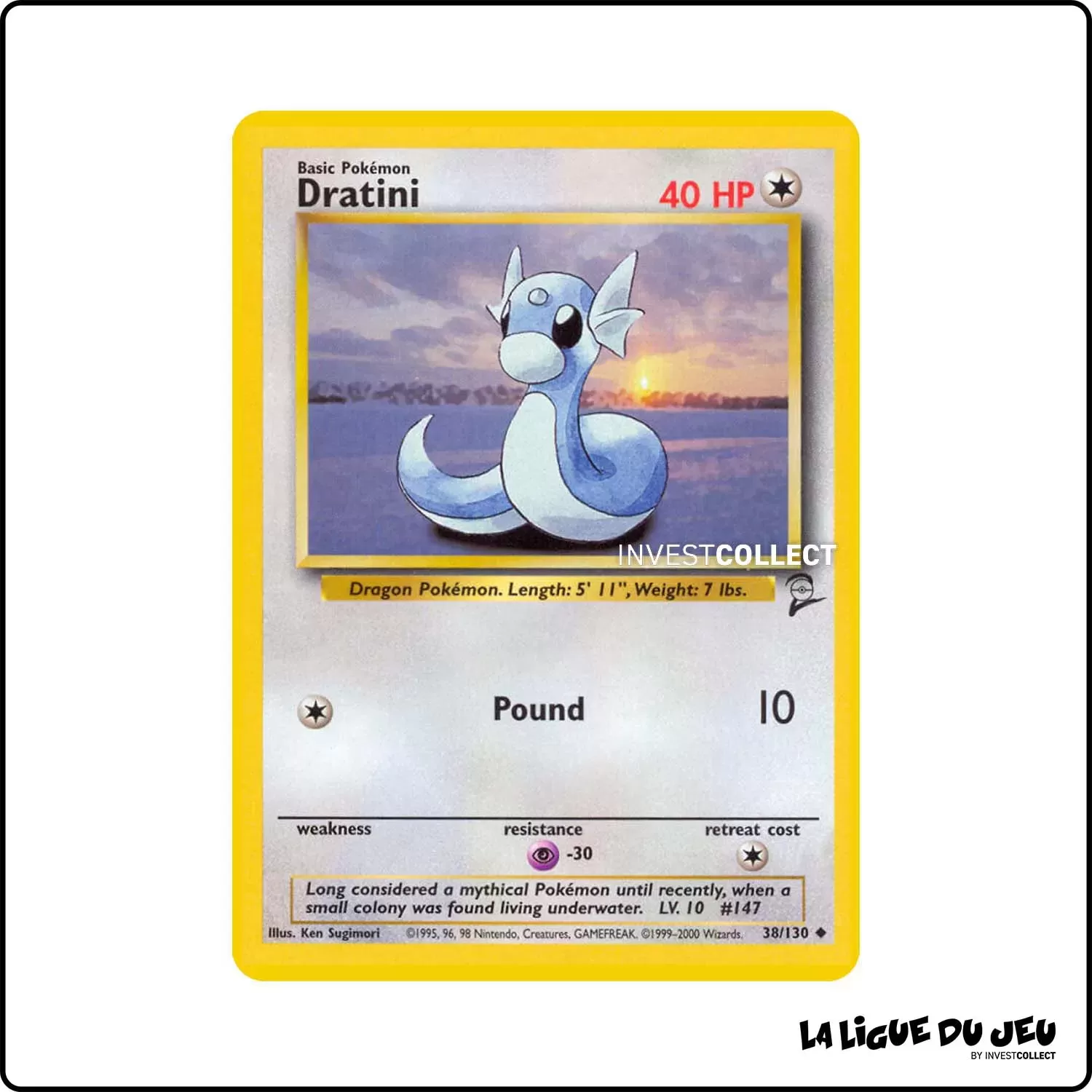 Peu commune - Pokemon - Base Set 2 - Dratini 38/130 Wizards - 1