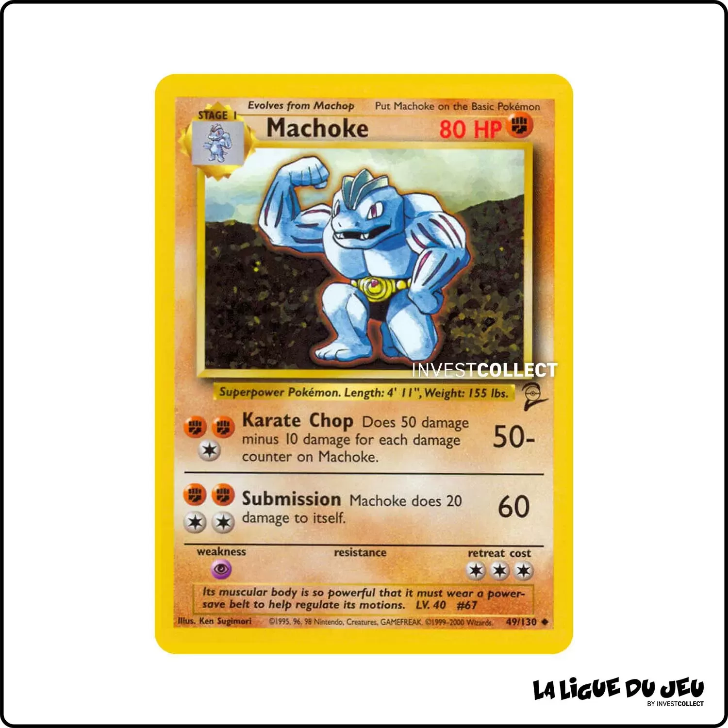 Peu commune - Pokemon - Base Set 2 - Machoke 49/130 Wizards - 1