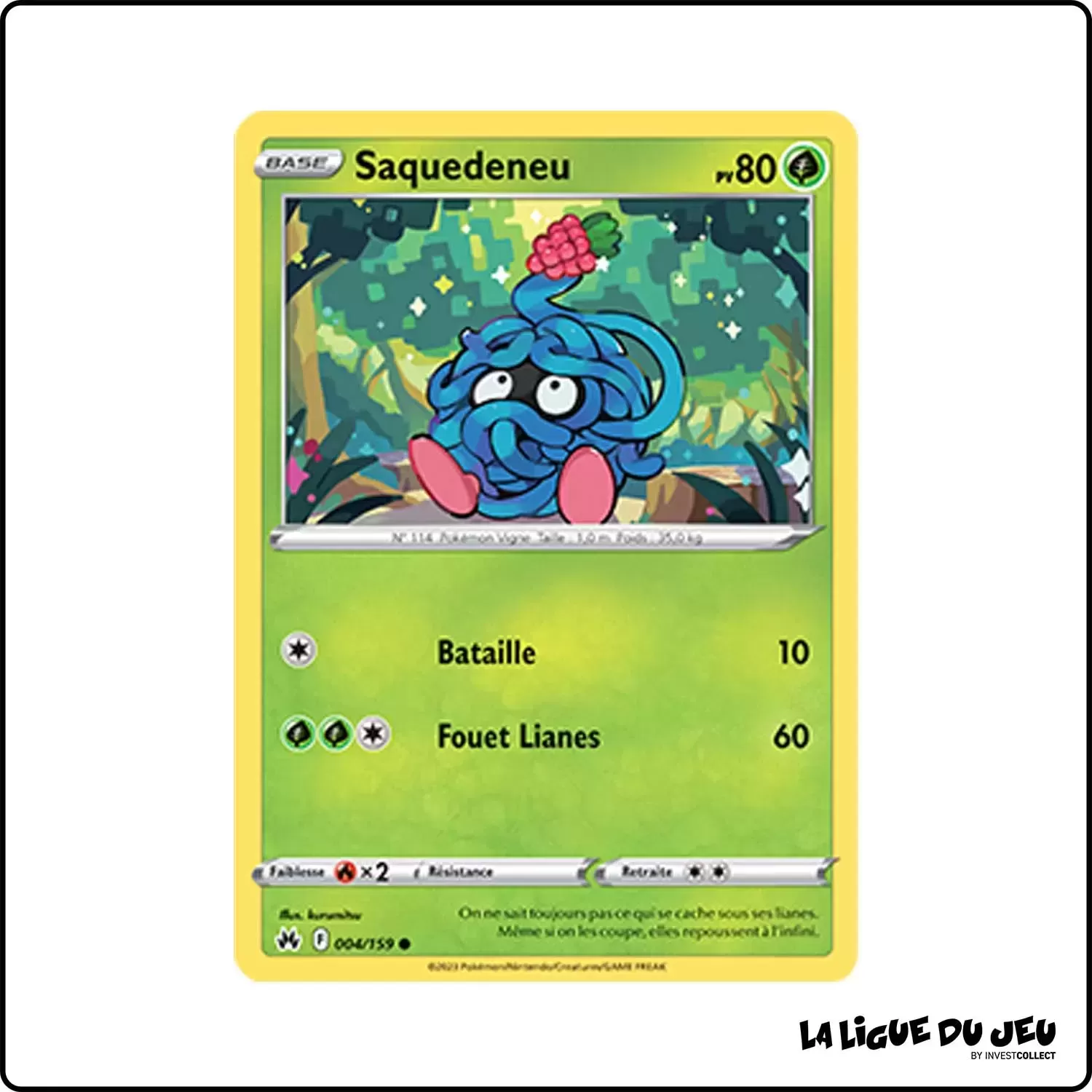 Commune - Pokemon - Zénith Suprême - Saquedeneu 4/159 Pokemon Company - 1