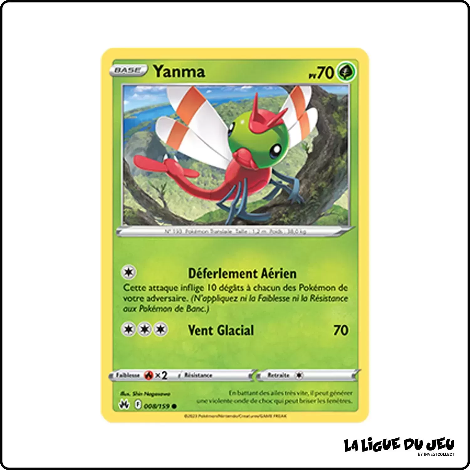 Commune - Pokemon - Zénith Suprême - Yanma 8/159 Pokemon Company - 1