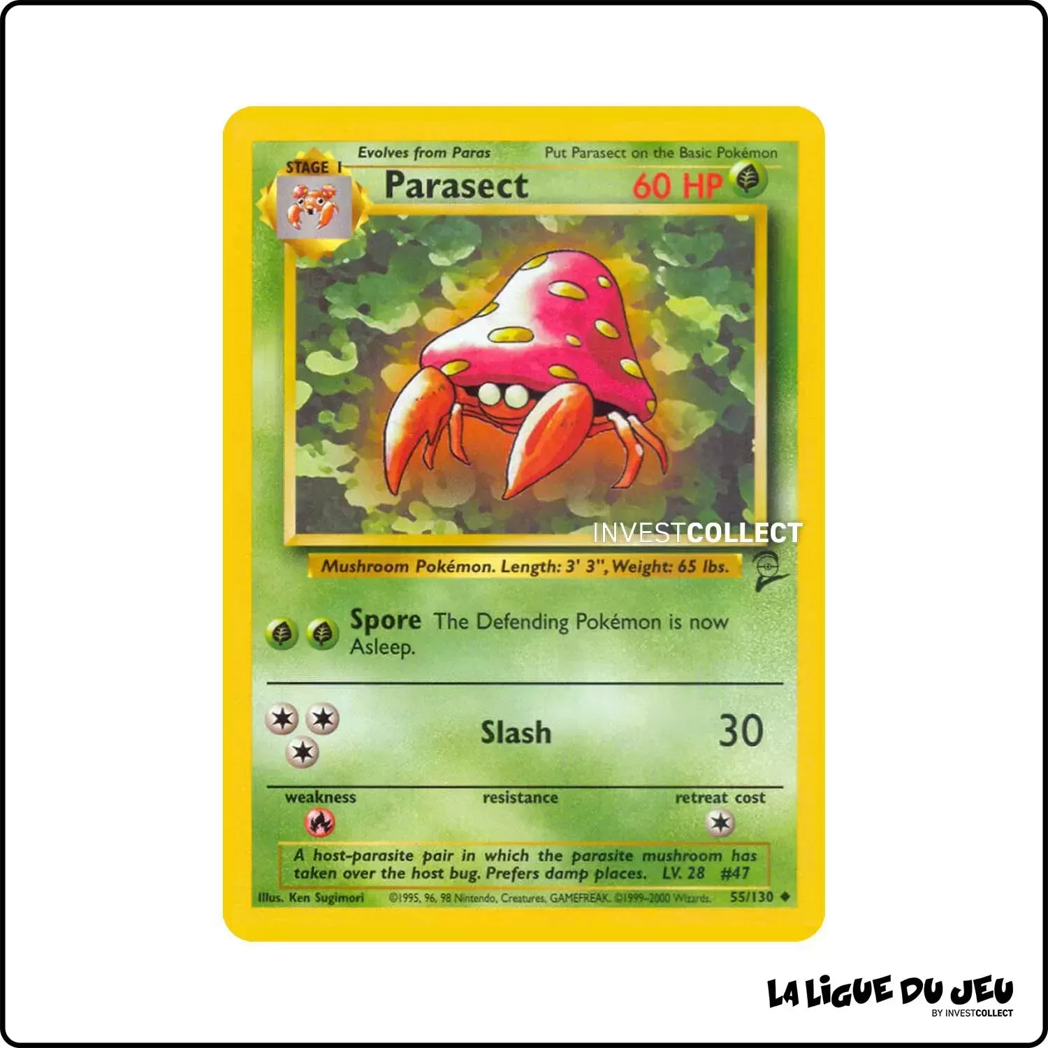 Peu commune - Pokemon - Base Set 2 - Parasect 55/130 Wizards - 1