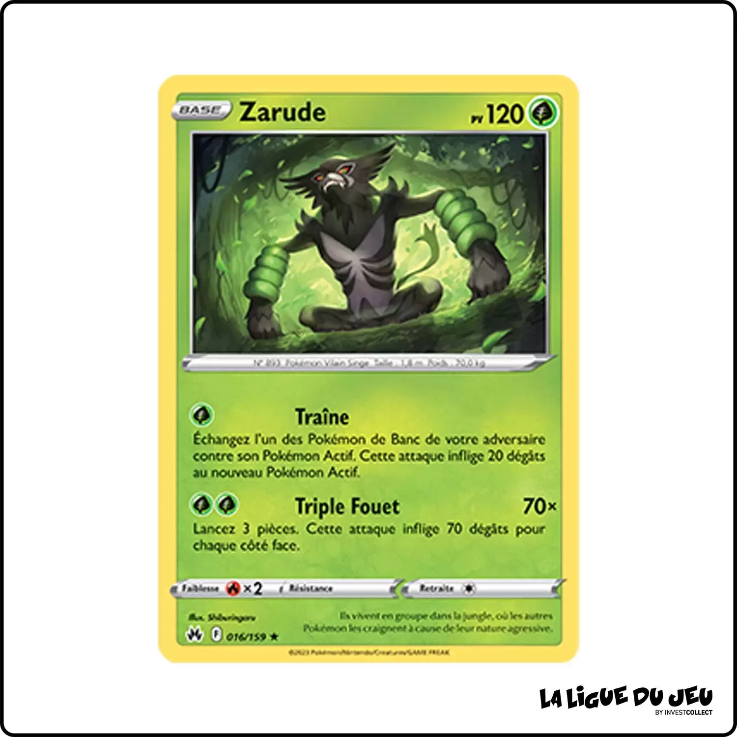 Holo - Pokemon - Zénith Suprême - Zarude 16/159 Pokemon Company - 1