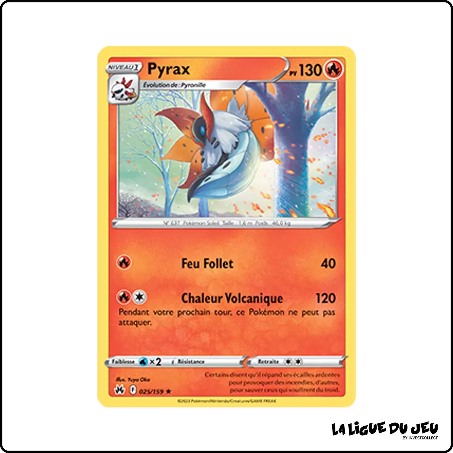 Rare - Pokemon - Zénith Suprême - Pyrax 25/159 Pokemon Company - 1