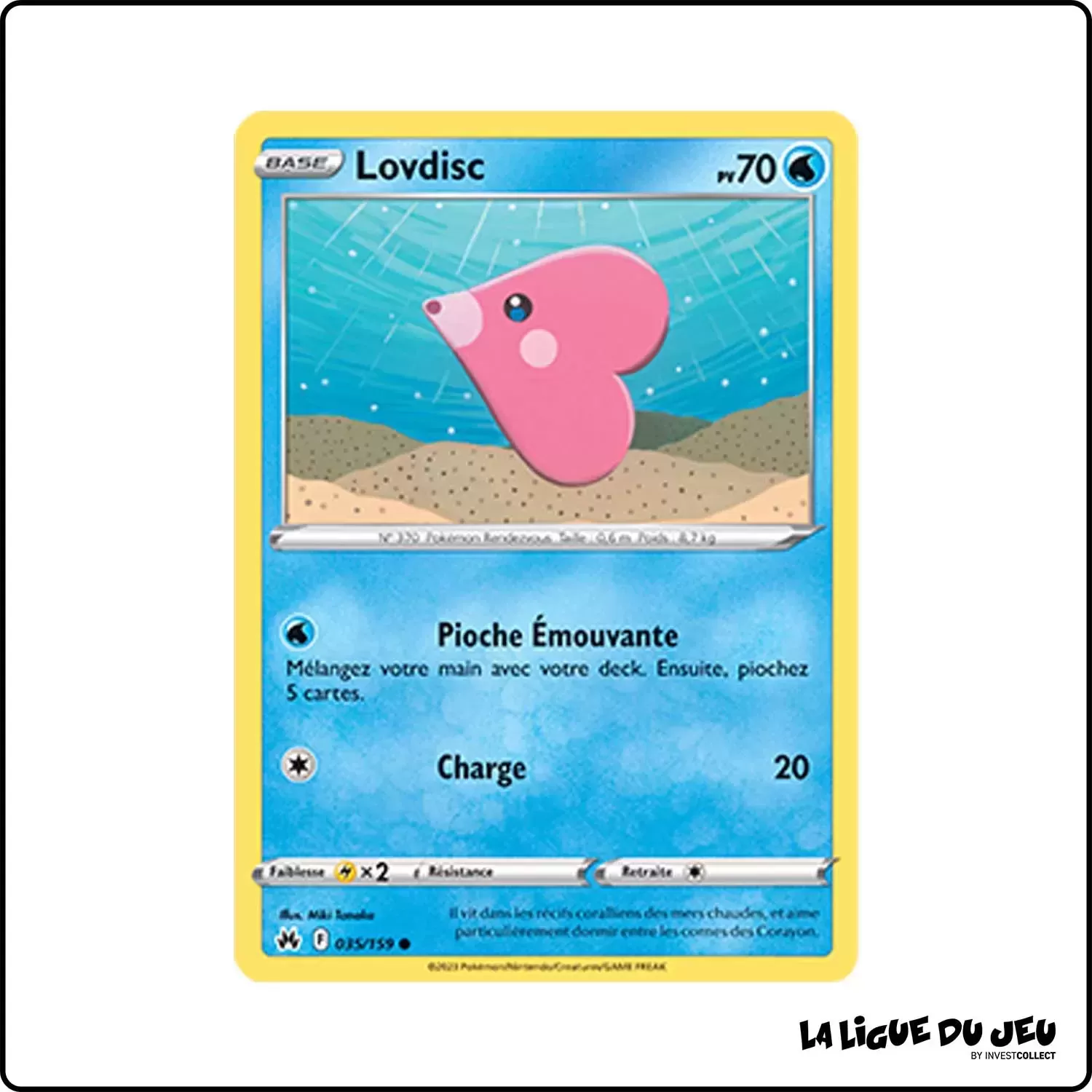 Peu commune - Pokemon - Zénith Suprême - Lovdisc 35/159 Pokemon Company - 1