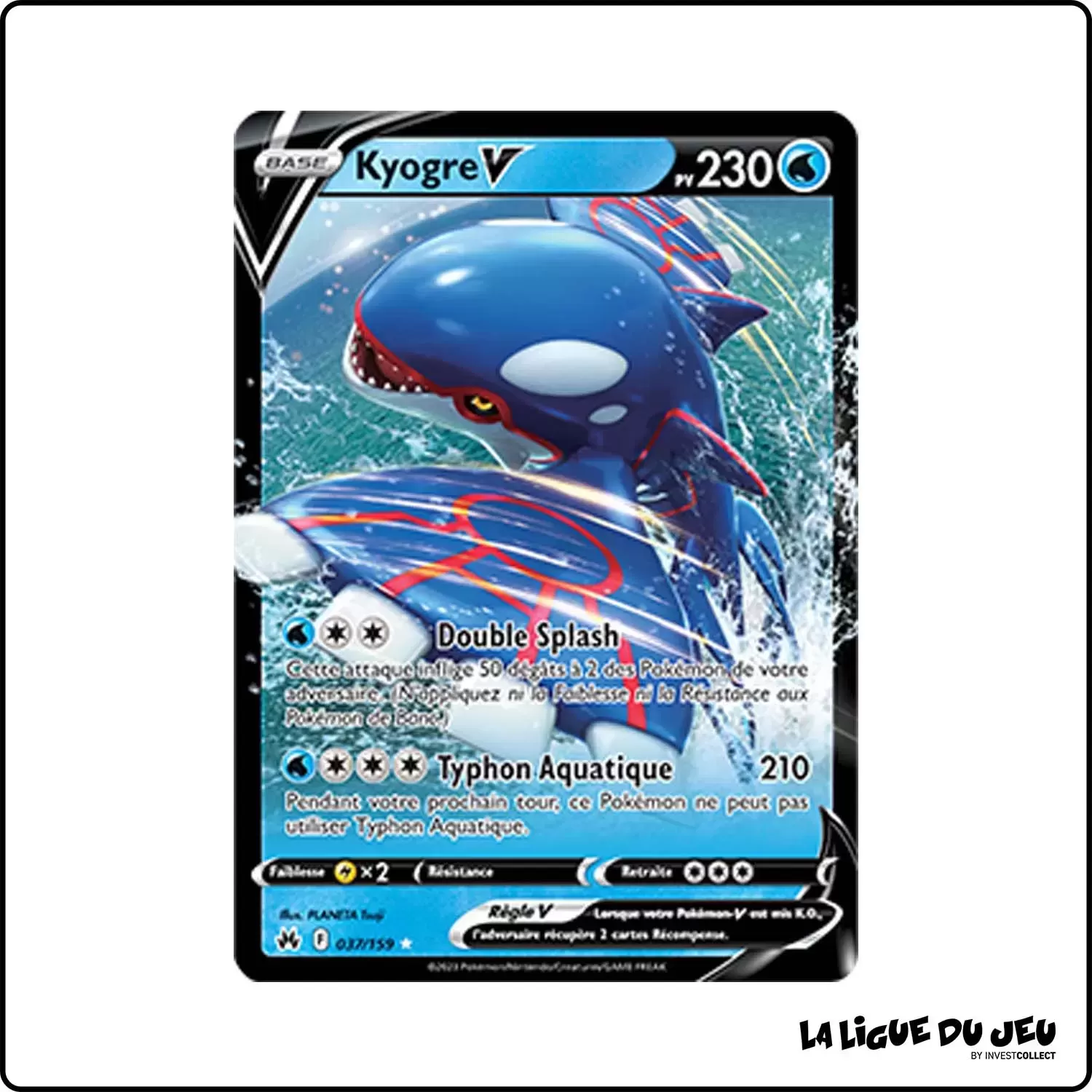 Ultra - Pokemon - Zénith Suprême - Kyogre-V 37/159 Pokemon Company - 1