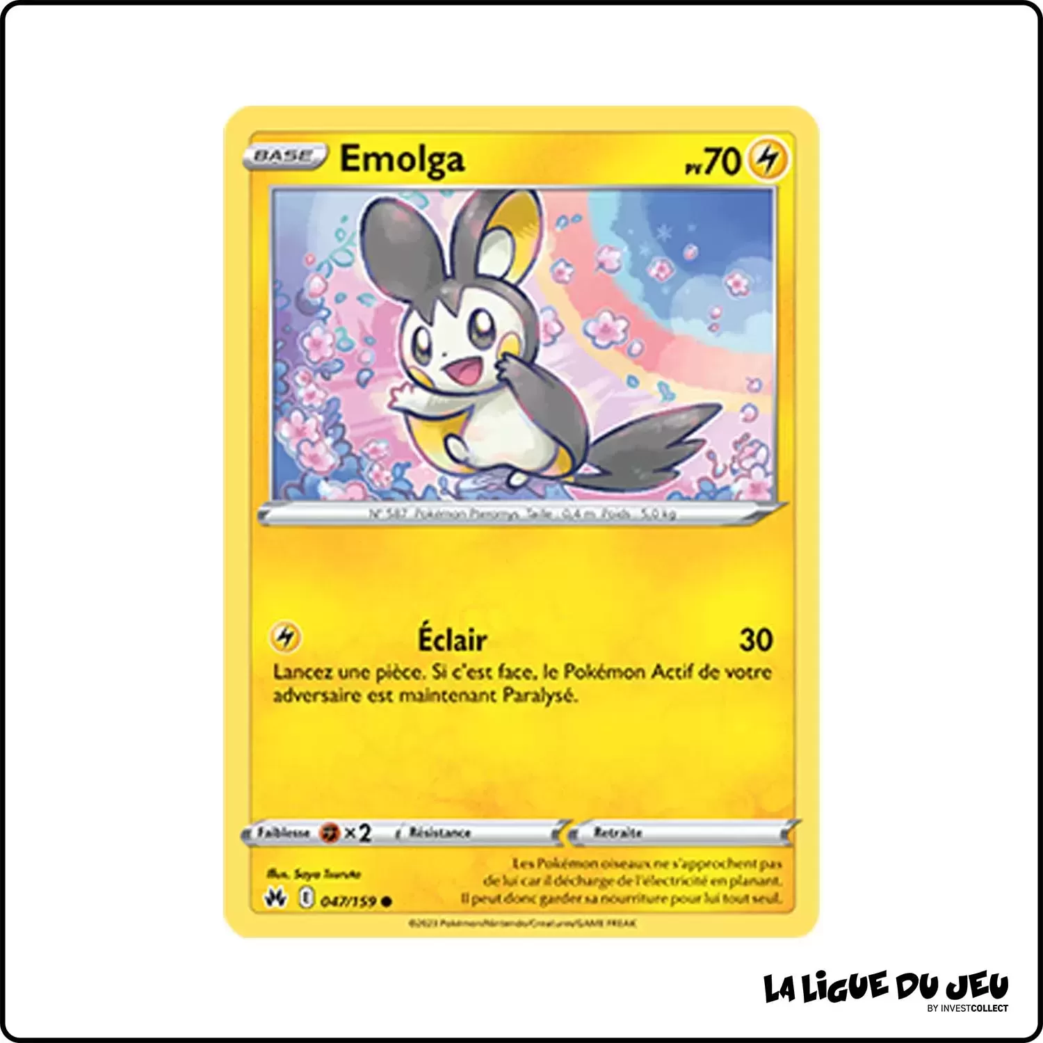 Commune - Pokemon - Zénith Suprême - Emolga 47/159 Pokemon Company - 1