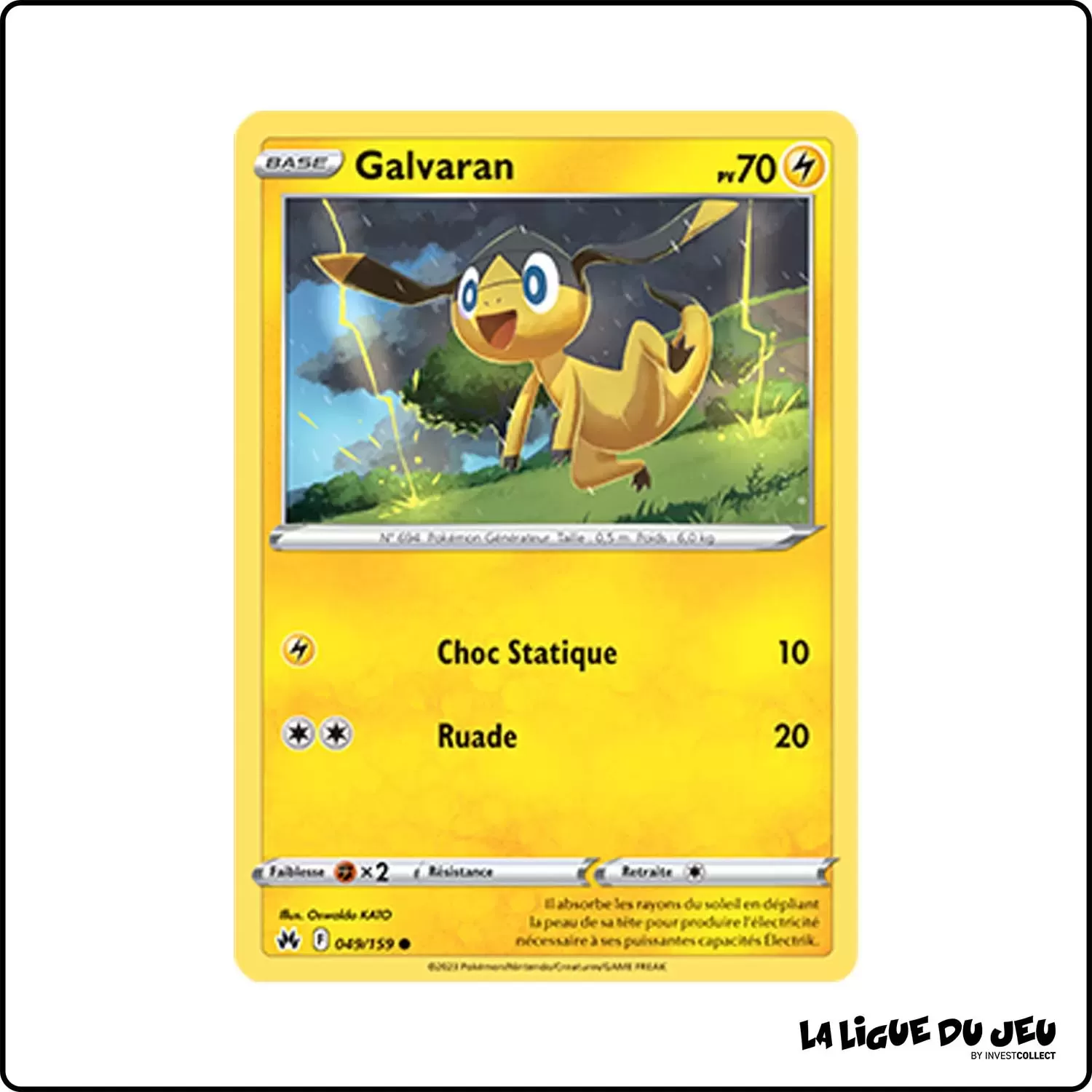 Commune - Pokemon - Zénith Suprême - Galvaran 49/159 Pokemon Company - 1