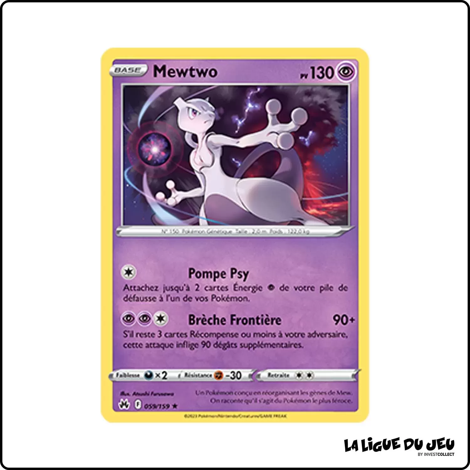 Holo - Pokemon - Zénith Suprême - Mewtwo 59/159 Pokemon Company - 1