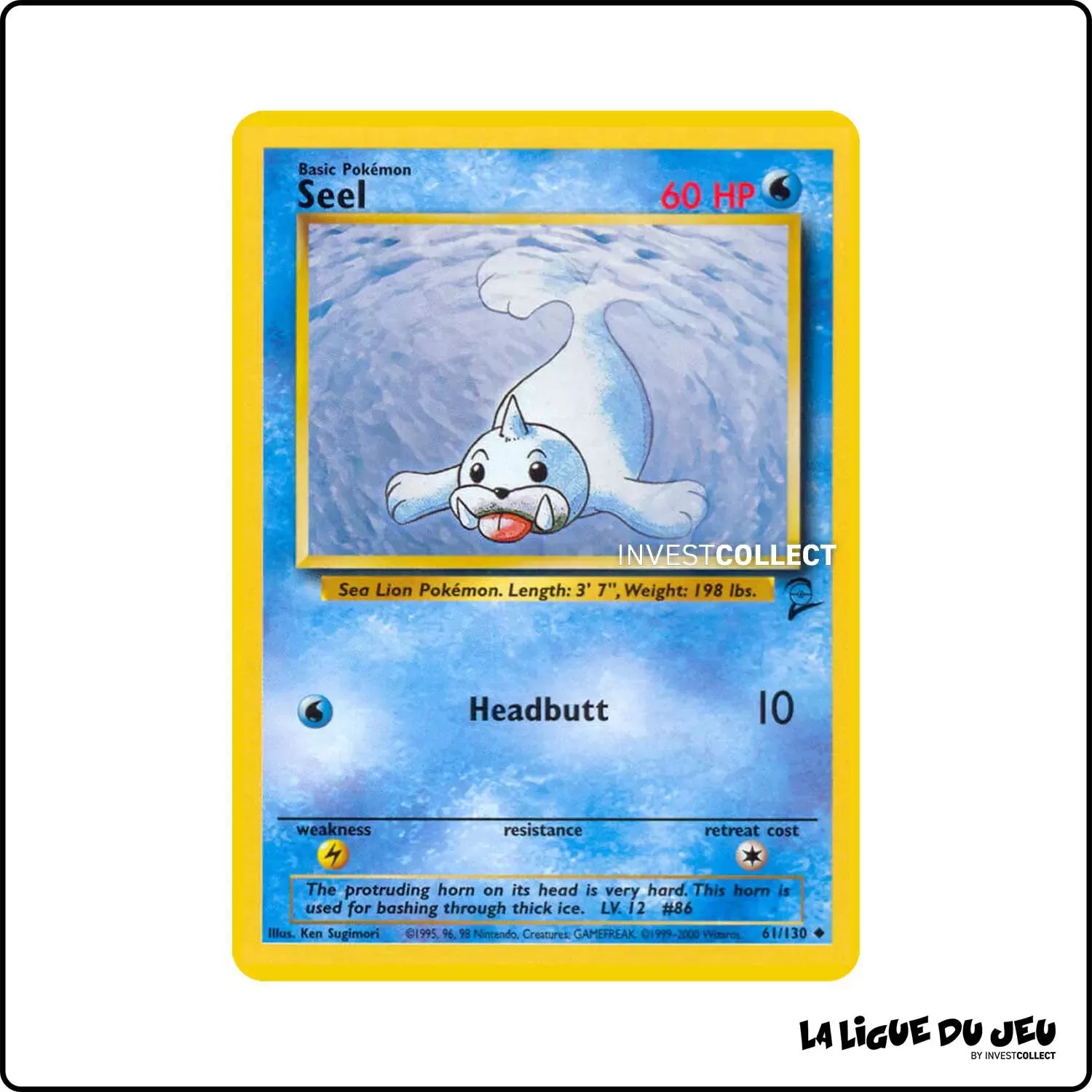 Peu commune - Pokemon - Base Set 2 - Seel 61/130 Wizards - 1