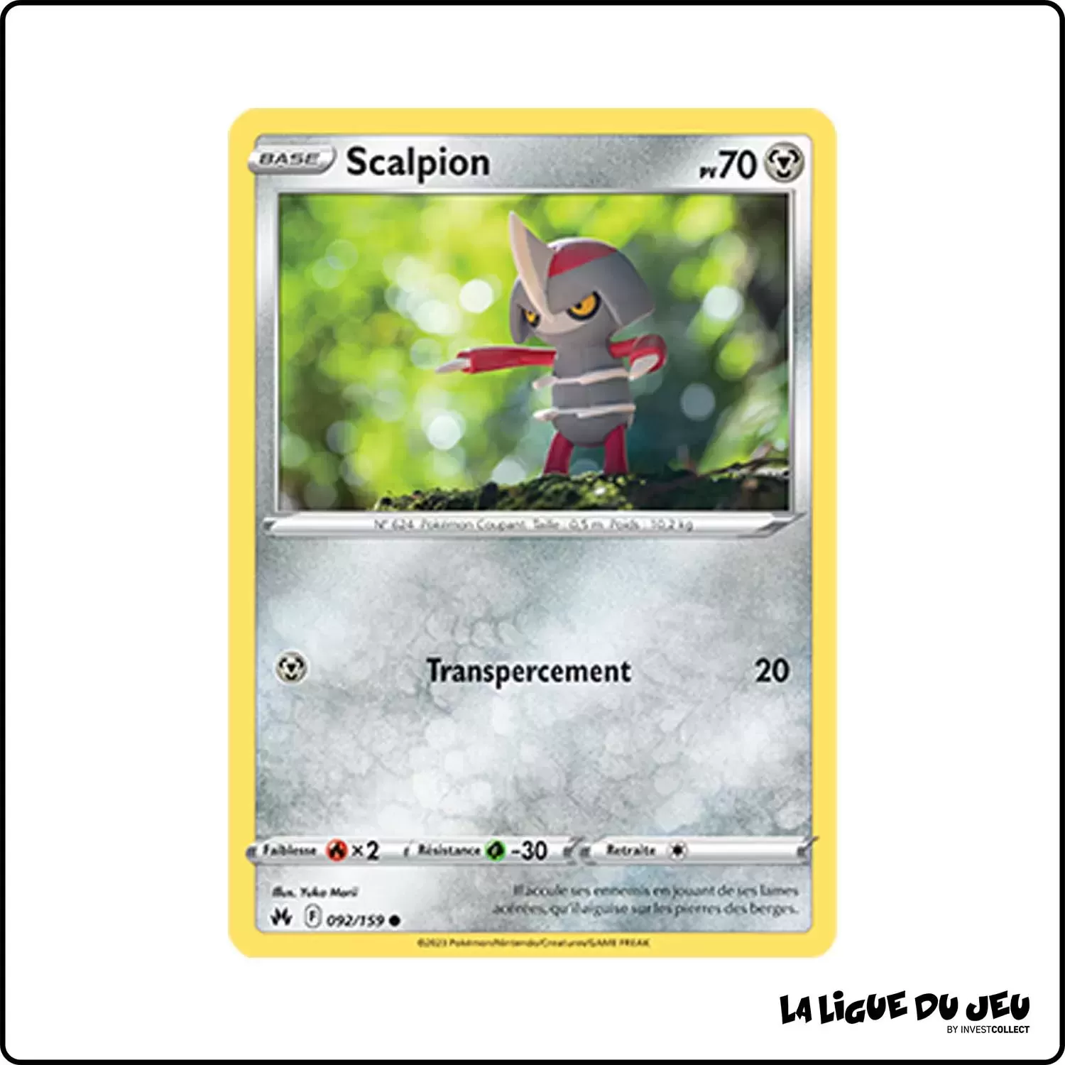 Commune - Pokemon - Zénith Suprême - Scalpion 92/159 Pokemon Company - 1