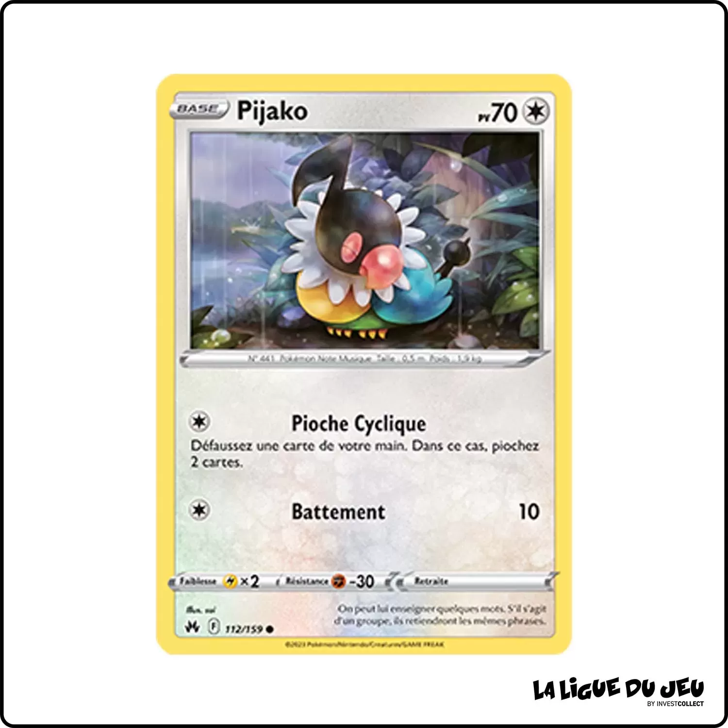 Commune - Pokemon - Zénith Suprême - Pijako 112/159 Pokemon Company - 1