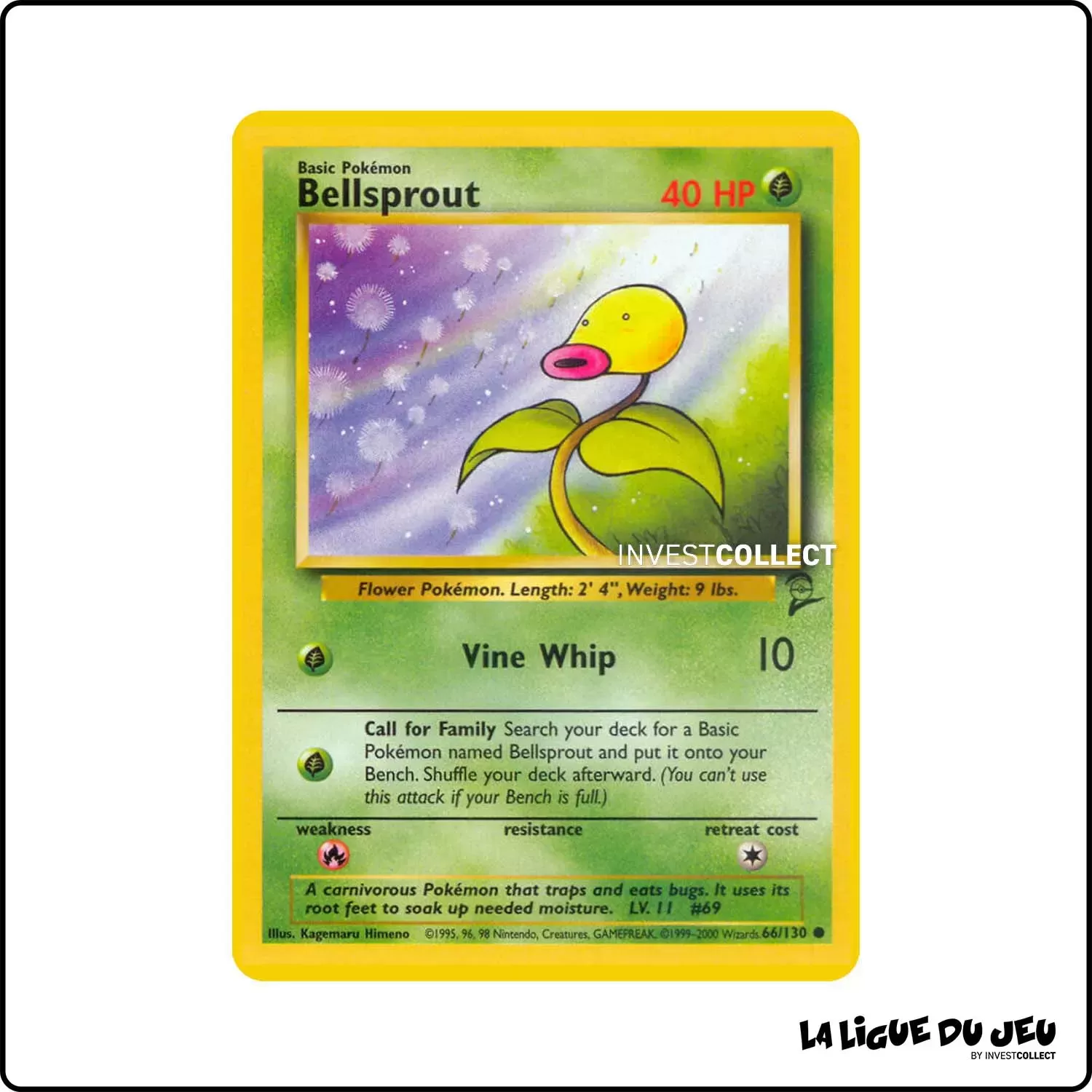 Commune - Pokemon - Base Set 2 - Bellsprout 66/130 Wizards - 1